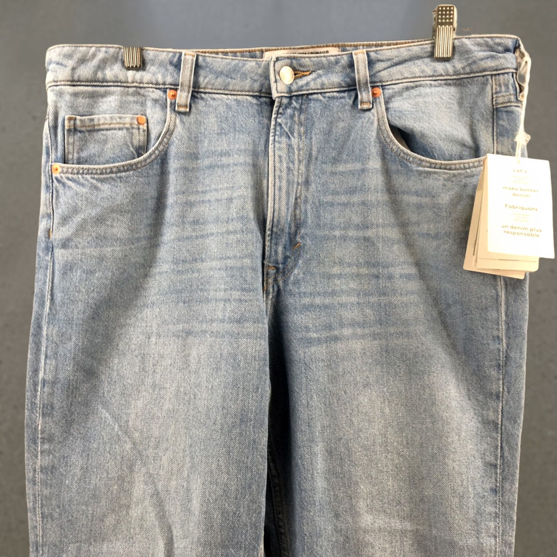 H&M H&M Slim Fit Straight Jeans Mens 12 Blue Denim Light Wash Zip NEW Jeans Size 34" / US 12 / IT 48 - 1 Thumbnail