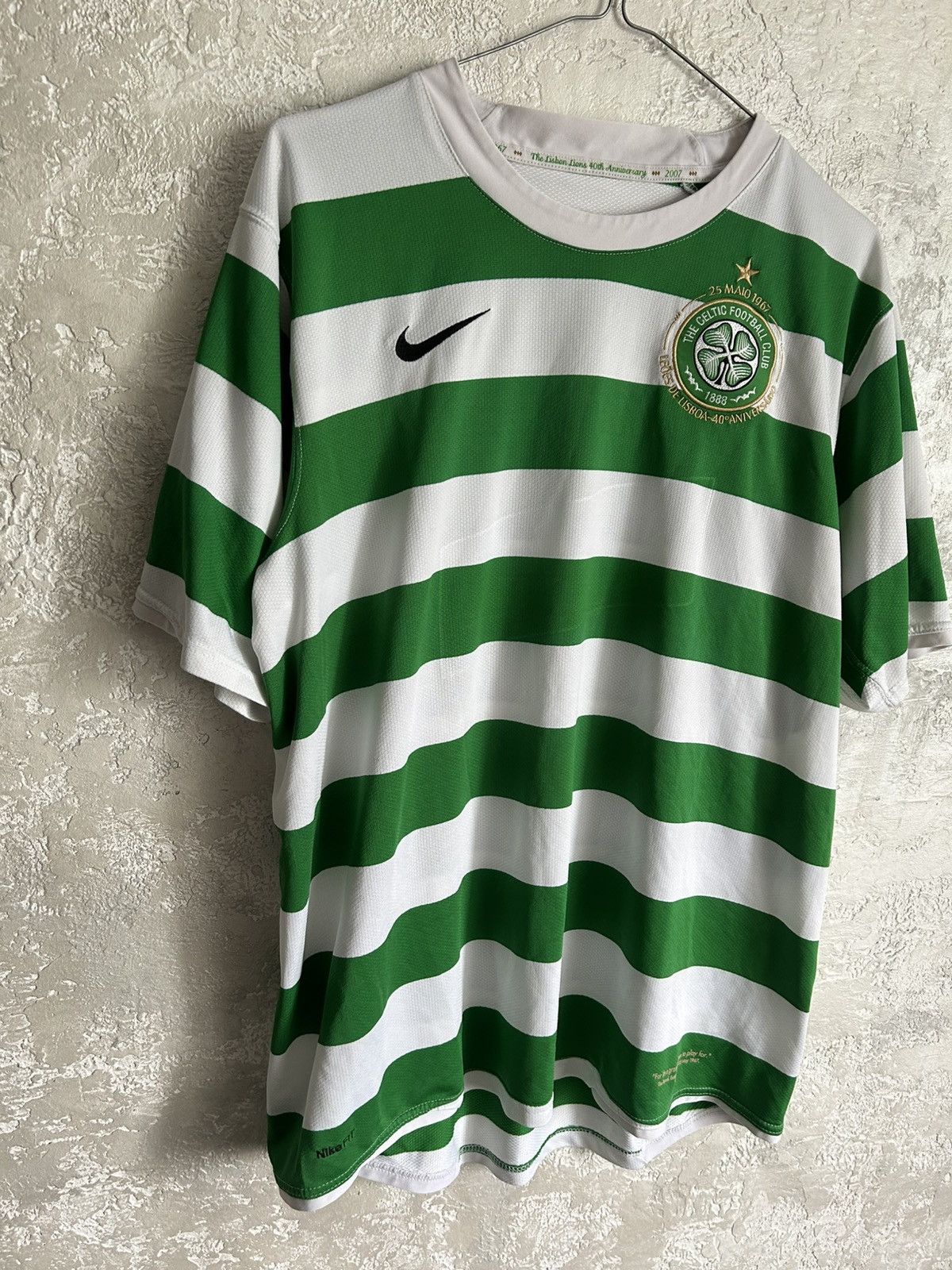 Nike 2007 Nike Celtic Vintage Soccer Jersey T-Shirt Tee Size US L / EU 52-54 / 3 - 3 Thumbnail