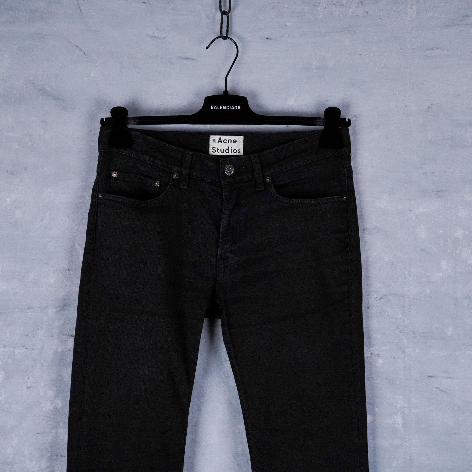 Acne Studios Acne studios ace stay cash denim slim fit black pants jeans Size US 30 / EU 46 - 2 Thumbnail