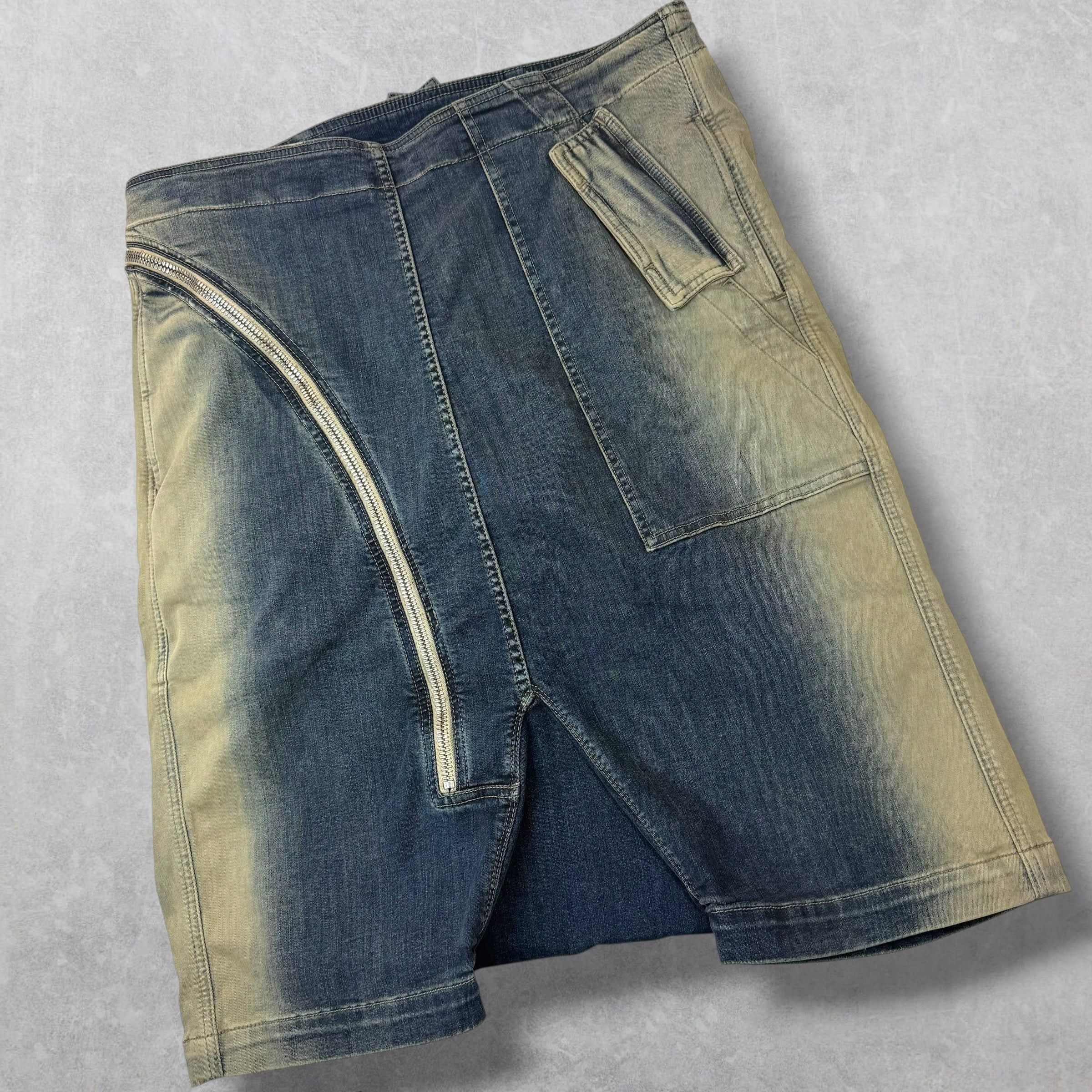 Rick Owens Rick Owens DRKSHDW Aircut Denim Pod Shorts XL Size US 41 - 3 Thumbnail
