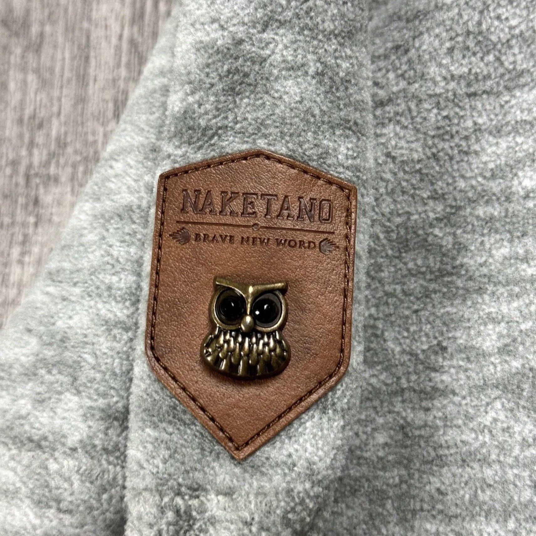 Vintage VINTAGE NAKETANO GLITZERMUSHI GRAY MELANGE FLEECE HOODIE SWEATSHIRT WOMENS LARGE L Size L / US 10 / IT 46 - 7 Thumbnail