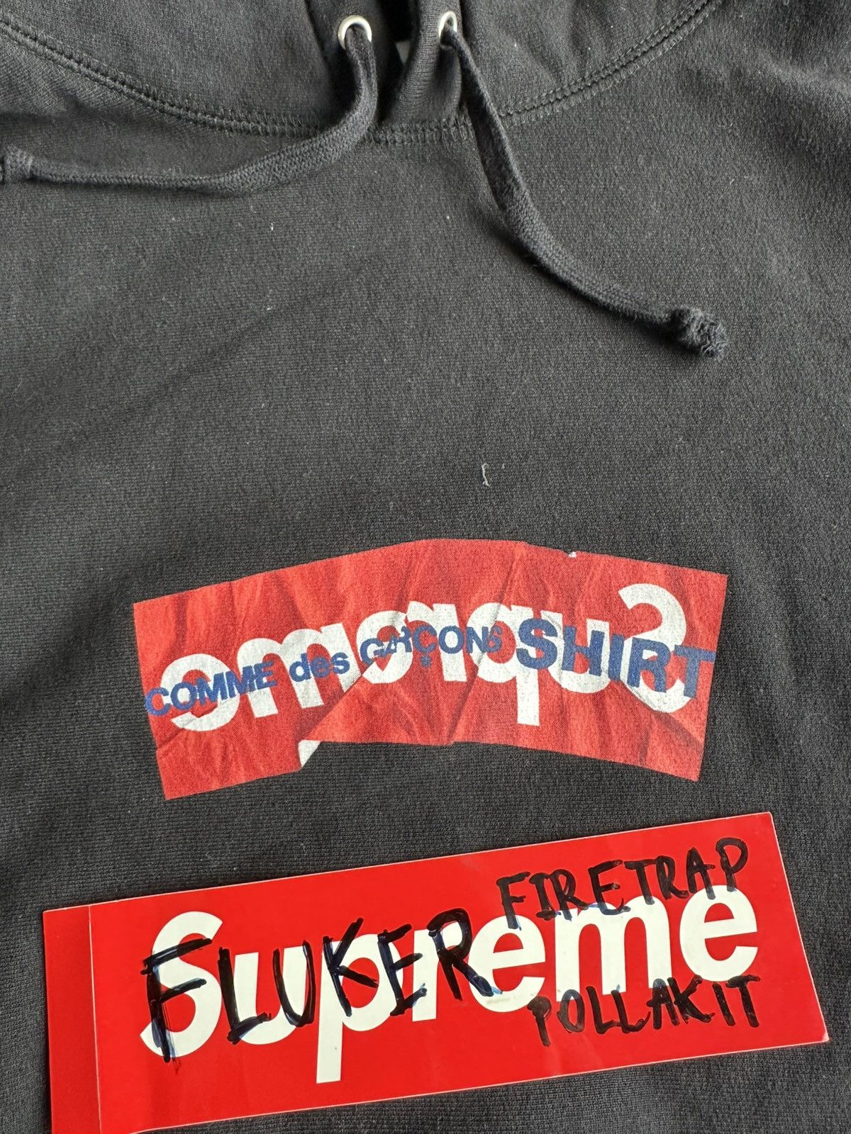 Comme des Garcons SHIRT × Supreme Supreme CDG Box Logo Hoodie Size XL Used 9/10 Size US XL / EU 56 / 4 - 3 Thumbnail