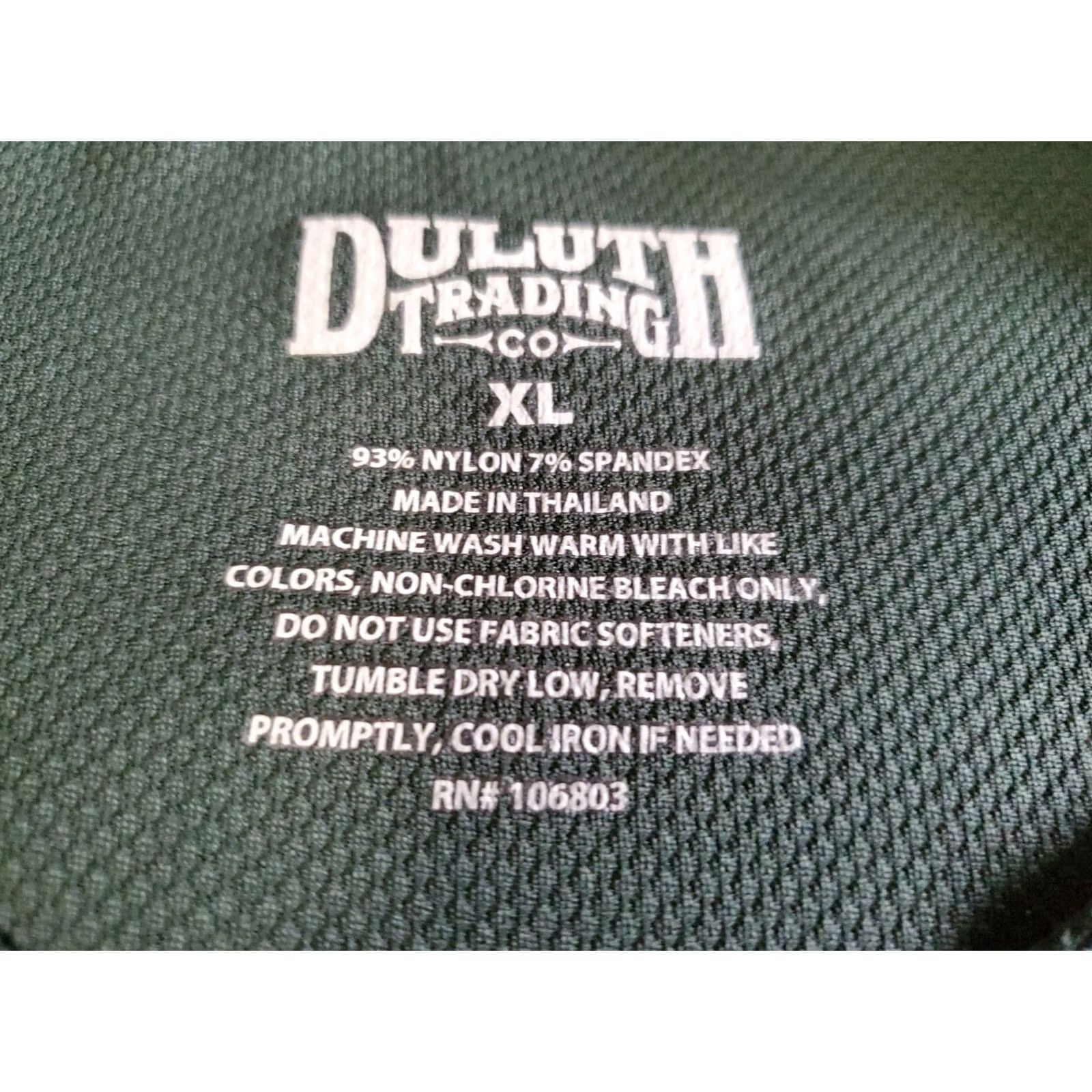 CO Duluth Trading Co Mens Pullover Longtail Green Knit Long Sleeve Shirt XL Green Knit Longtail Tee Mens Shirts Size US XL / EU 56 / 4 - 6 Thumbnail