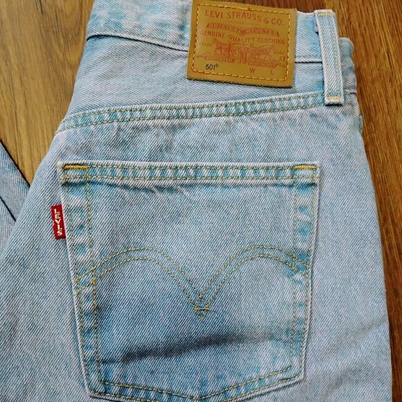 Levi's Levi's Premium 501 Big E Denim Blue Jeans 27x32 Size US 27 - 2 Thumbnail