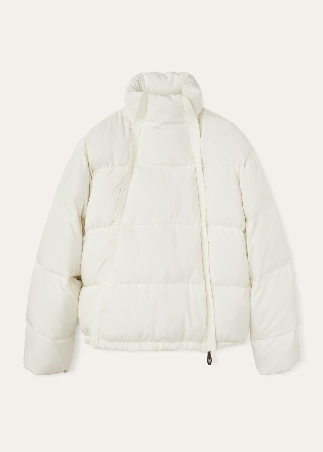 Loro Piana o1srvl11e0126 FAO3376 Sebastian Puffer Jacket in White Size L / US 10 / IT 46 - 1 Thumbnail