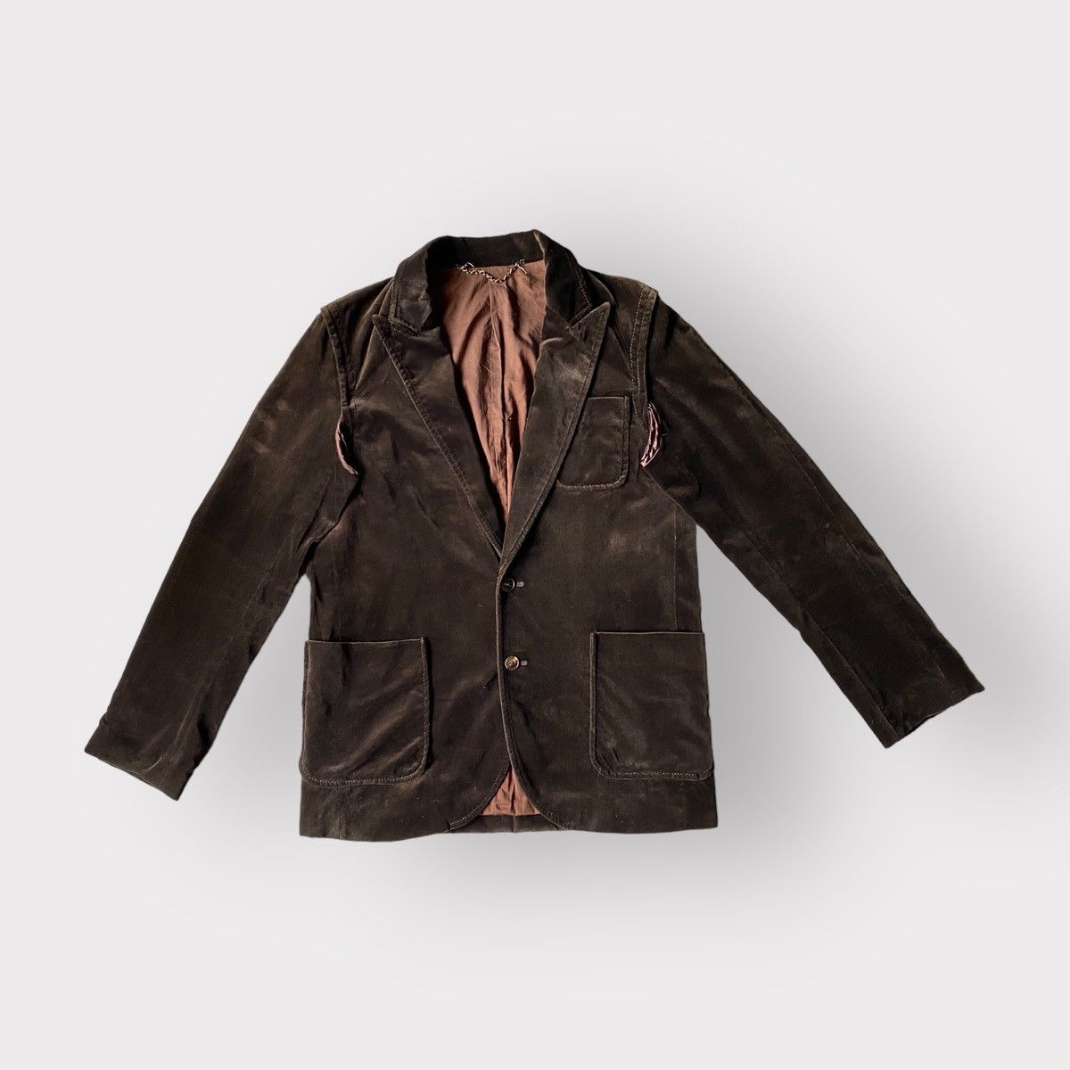 Number (N)ine N(N) X Niedieck Velvet Blazer AW01 Standards Size US L / EU 52-54 / 3 - 4 Thumbnail