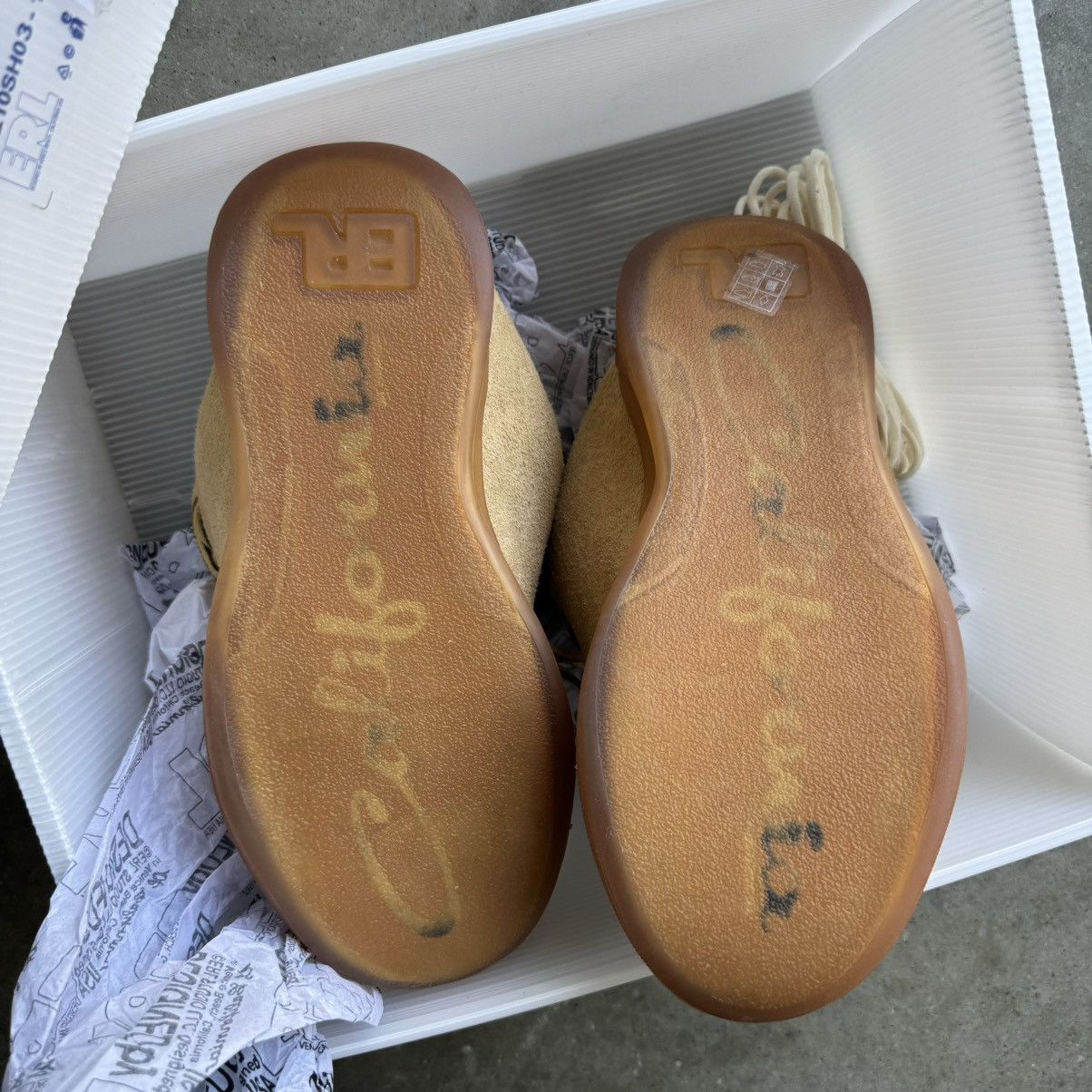 ERL Erl Vamp Sneakers Sand NEW! Size US 7 / EU 40 - 4 Thumbnail
