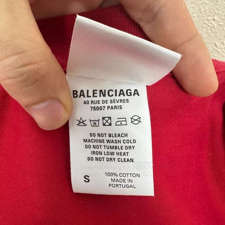 Balenciaga Balenciaga Mirror Reverse Letter Embroidered Short Sleeve Size US M / EU 48-50 / 2 - 5 Thumbnail