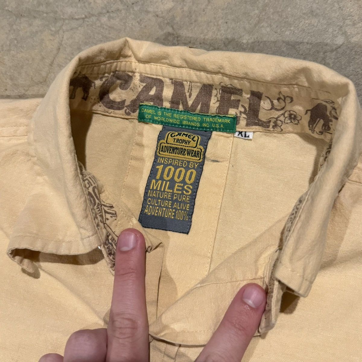 Camel 1990s Camel Trophy Flannel Shirt Cigarette Promo ERD Grunge Size US S / EU 44-46 / 1 - 6 Thumbnail