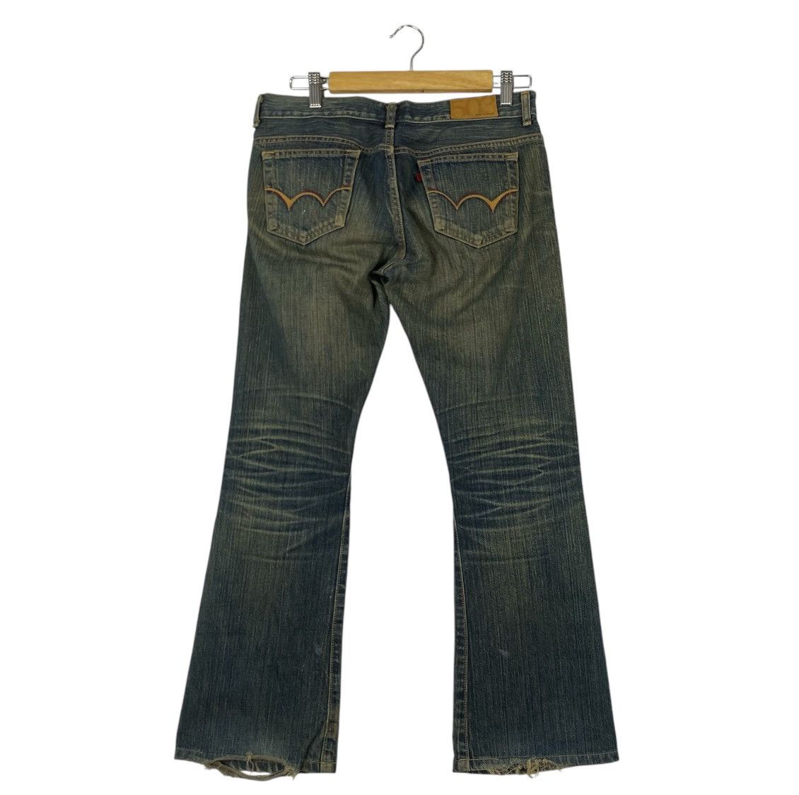 Designer × Edwin × Vintage Vintage Edwin 503 SD Super Flare Denim Inspired Tornado Mart Size 32" / US 10 / IT 46 - 4 Thumbnail