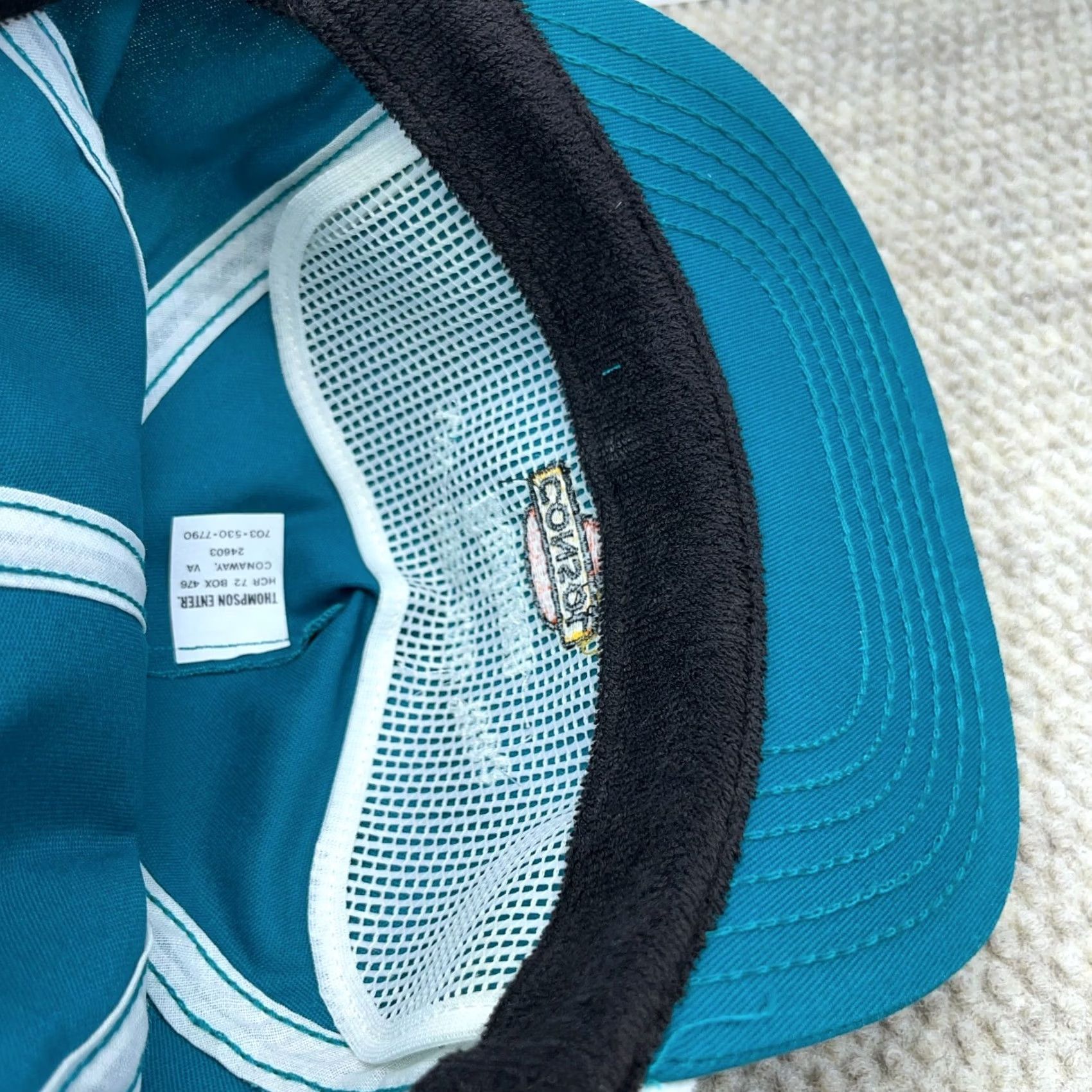 Coal Vintage Consol Trucker Hat Cap Snapback USA Coal Mining 90s Rope Buchanan Teal Size ONE SIZE - 6 Thumbnail