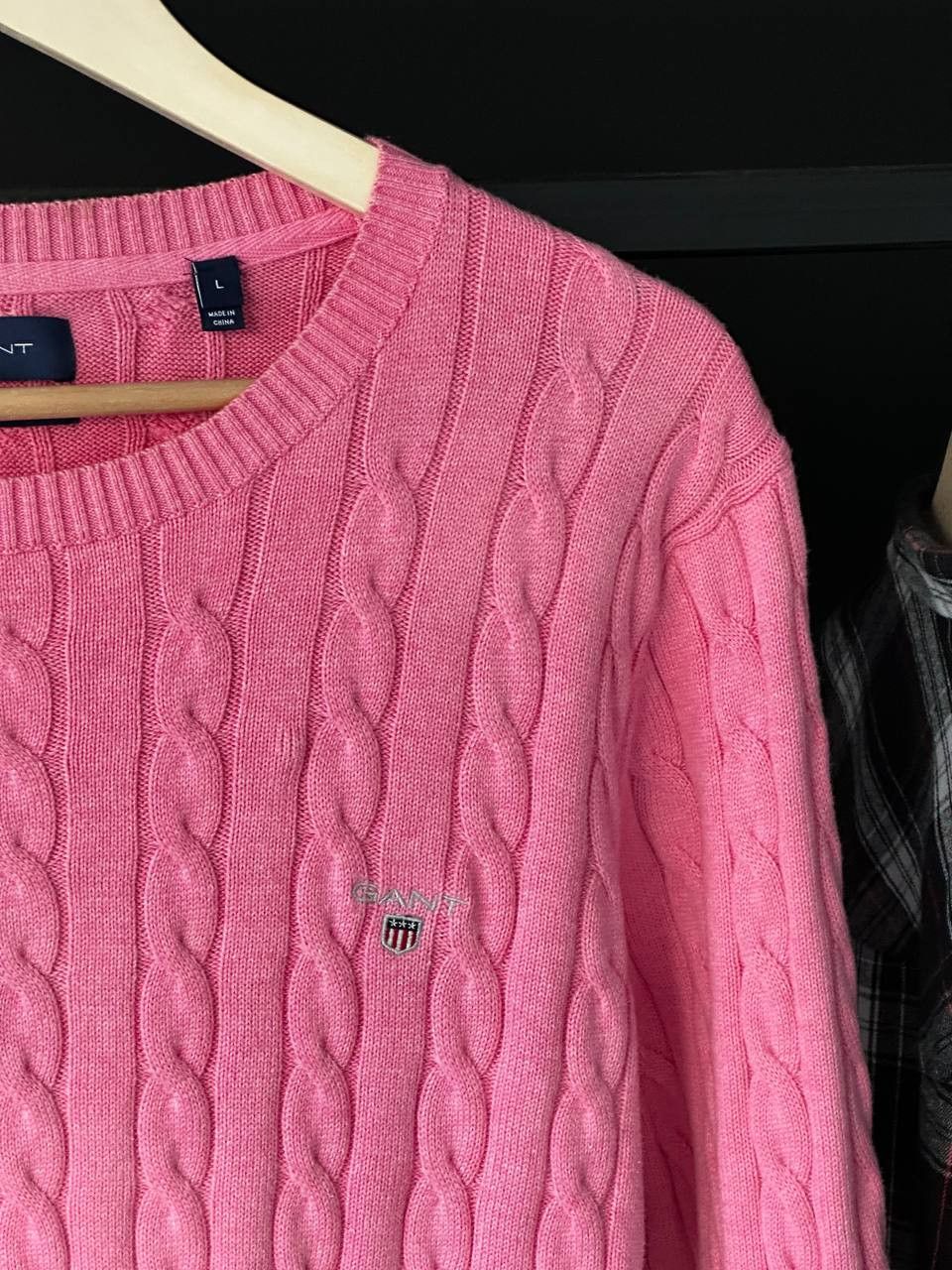 Gant Gant Cable Knit Pink Old Money Sweater Size L Size US L / EU 52-54 / 3 - 4 Thumbnail