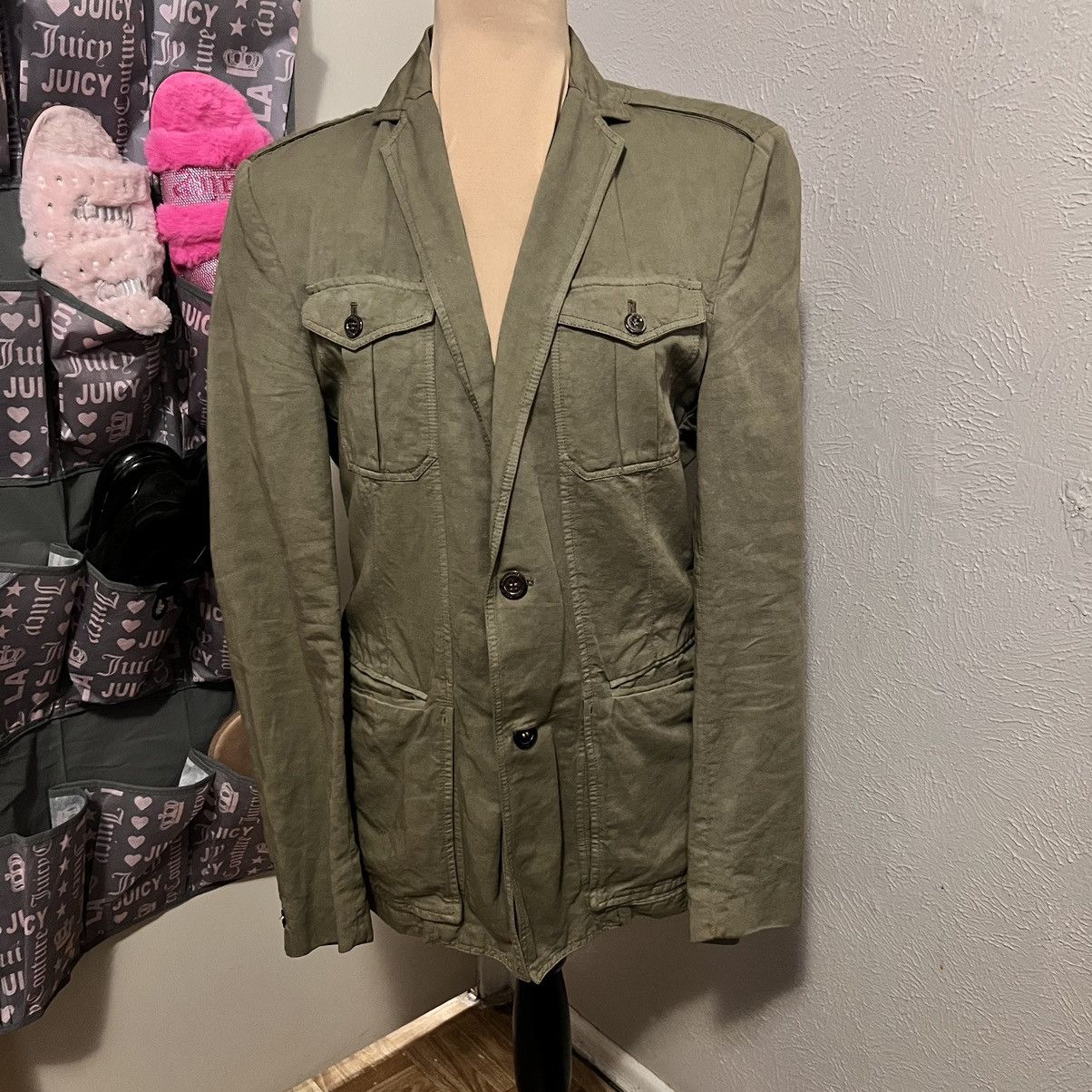 Versace Versace Collection Green Blazer Jacket Size 46R - 2 Thumbnail