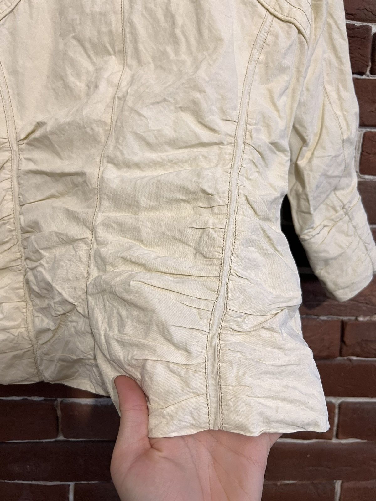 Moncler Moncler Designer Light Jacket Casual Rare Luxury 1 Cream Size XS / US 0-2 / IT 36-38 - 10 Thumbnail