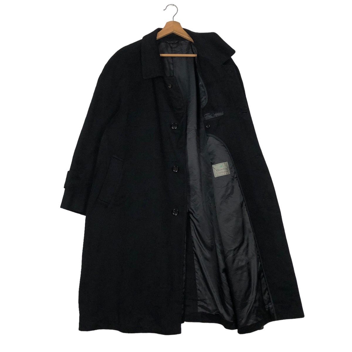 Issey Miyake Rich Black Vintage Wool Long Jacket Herringbone DonatoVinci Size US L / EU 52-54 / 3 - 12 Thumbnail
