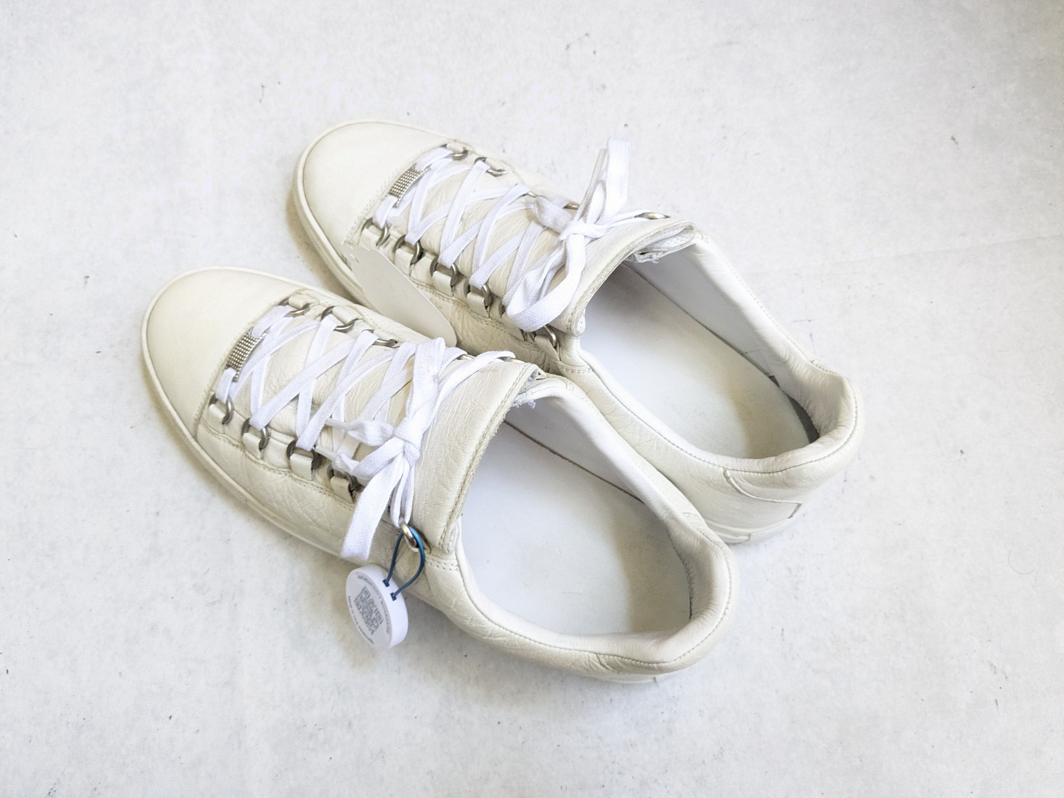 Balenciaga Balenciaga Arena White 10 Low Tops Leather Size US 10 / EU 43 - 12 Thumbnail