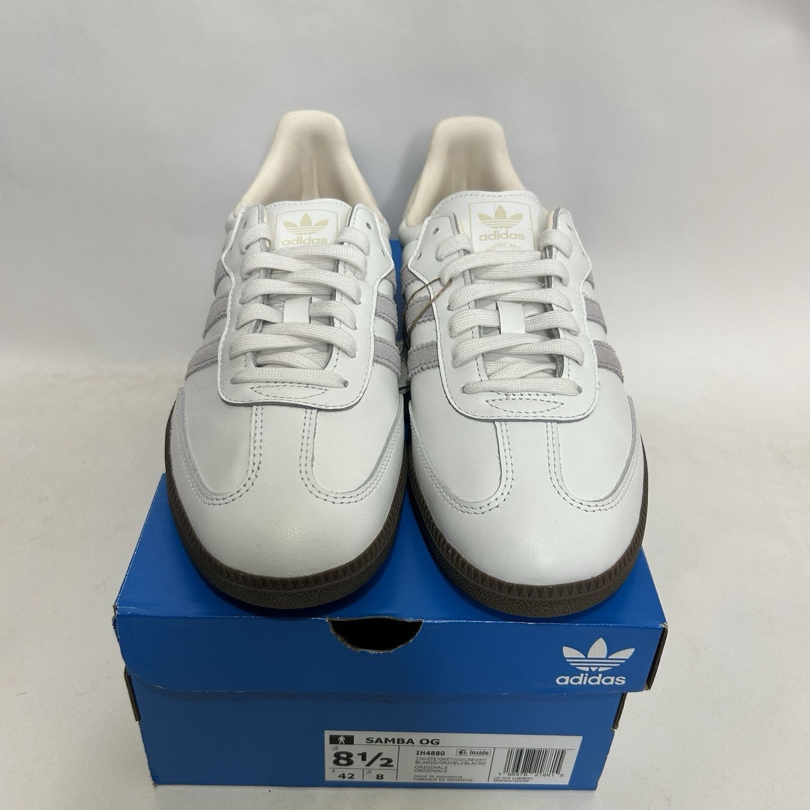Adidas Adidas Samba OG “White Grey Cream” Size US 8.5 / EU 41-42 - 2 Thumbnail
