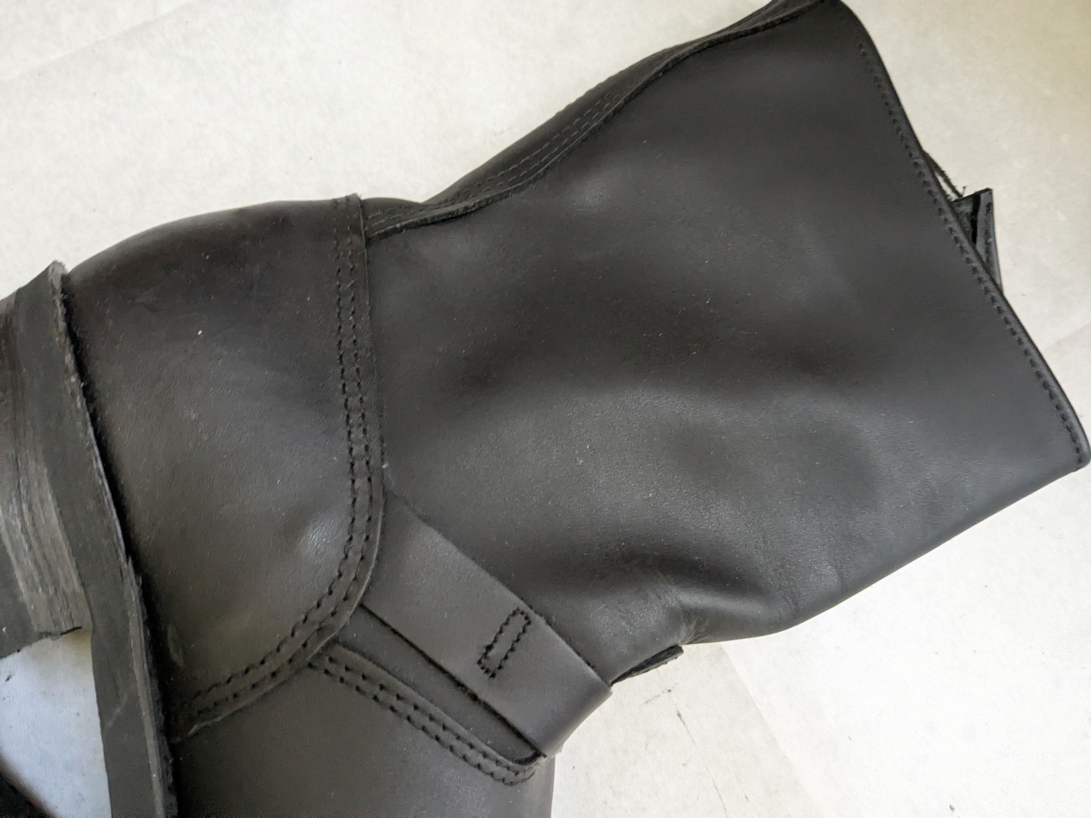 Frye Frye Engineer Boots Black Leather 11 M Buckle Strap Size US 11 / EU 44 - 17 Thumbnail