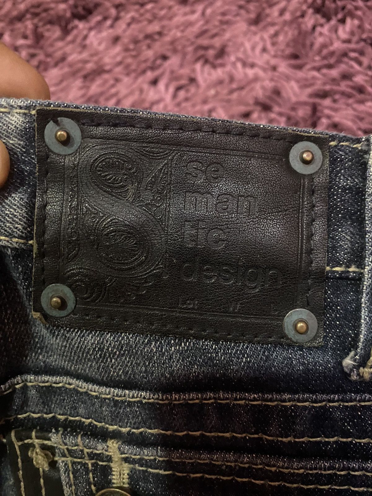 Japanese Brand × Seditionaries × Vintage Semantic Design Denim Jeans Size US 33 - 10 Thumbnail