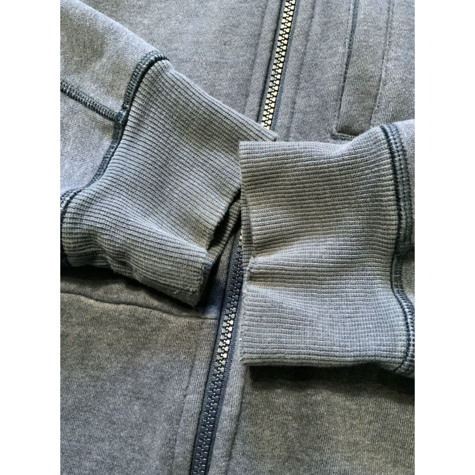 Lululemon Lululemon Athletica Core Navy Blue Thick Warm Ribbed Training Zip Hoodie XL Men Blue Full Zip Mens Size US XL / EU 56 / 4 - 5 Thumbnail