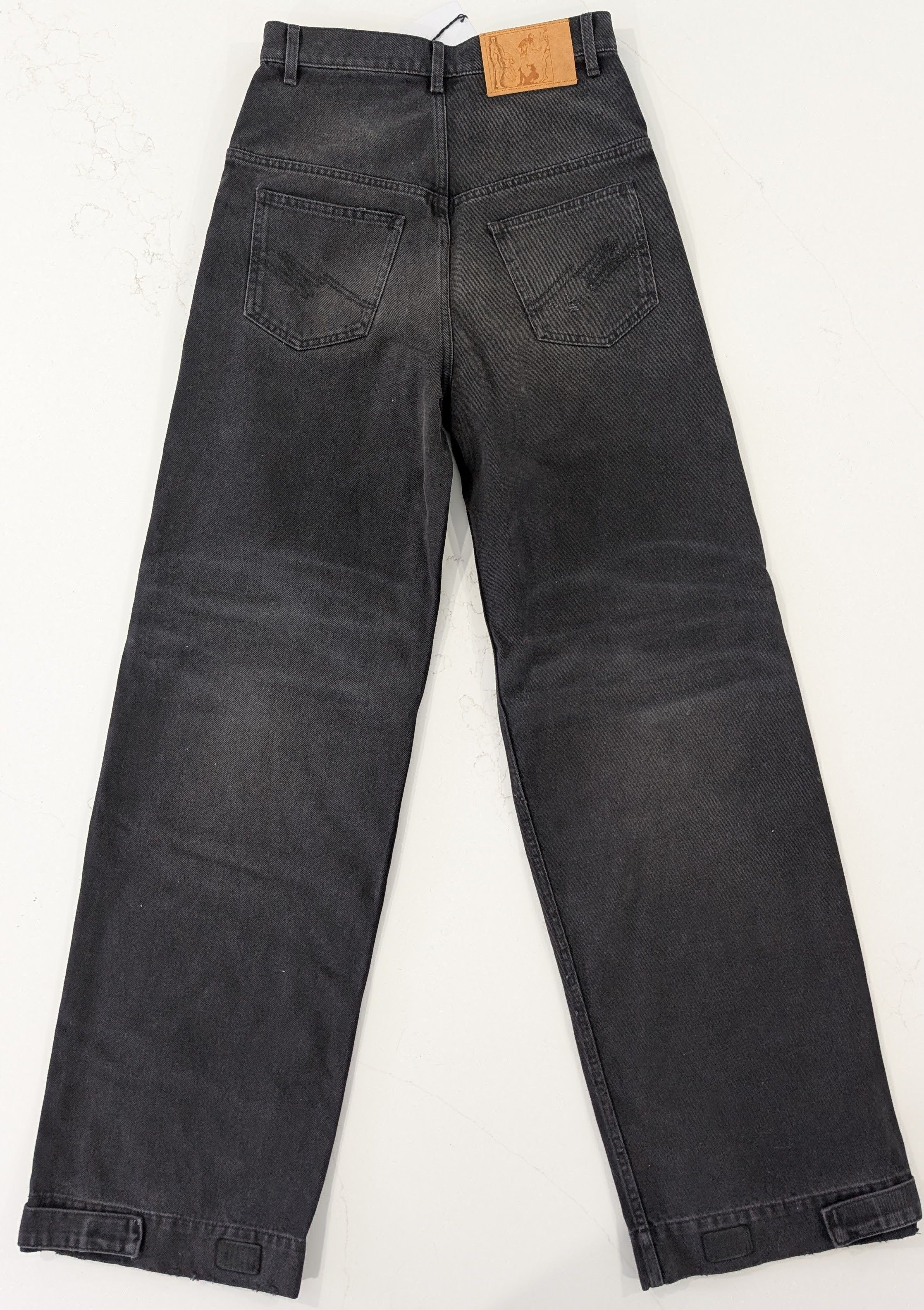 Martine Rose Martine Rose Wide-Leg Cowboy Wash Jeans Size XS Size 26" / US 2 / IT 38 - 2 Thumbnail