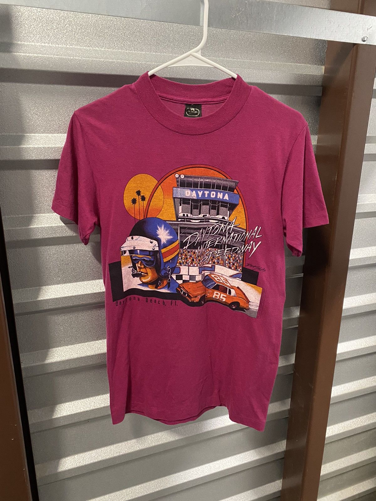 Vintage 1980’s Daytona Speedway Racing Shirt Size US M / EU 48-50 / 2 - 1 Thumbnail