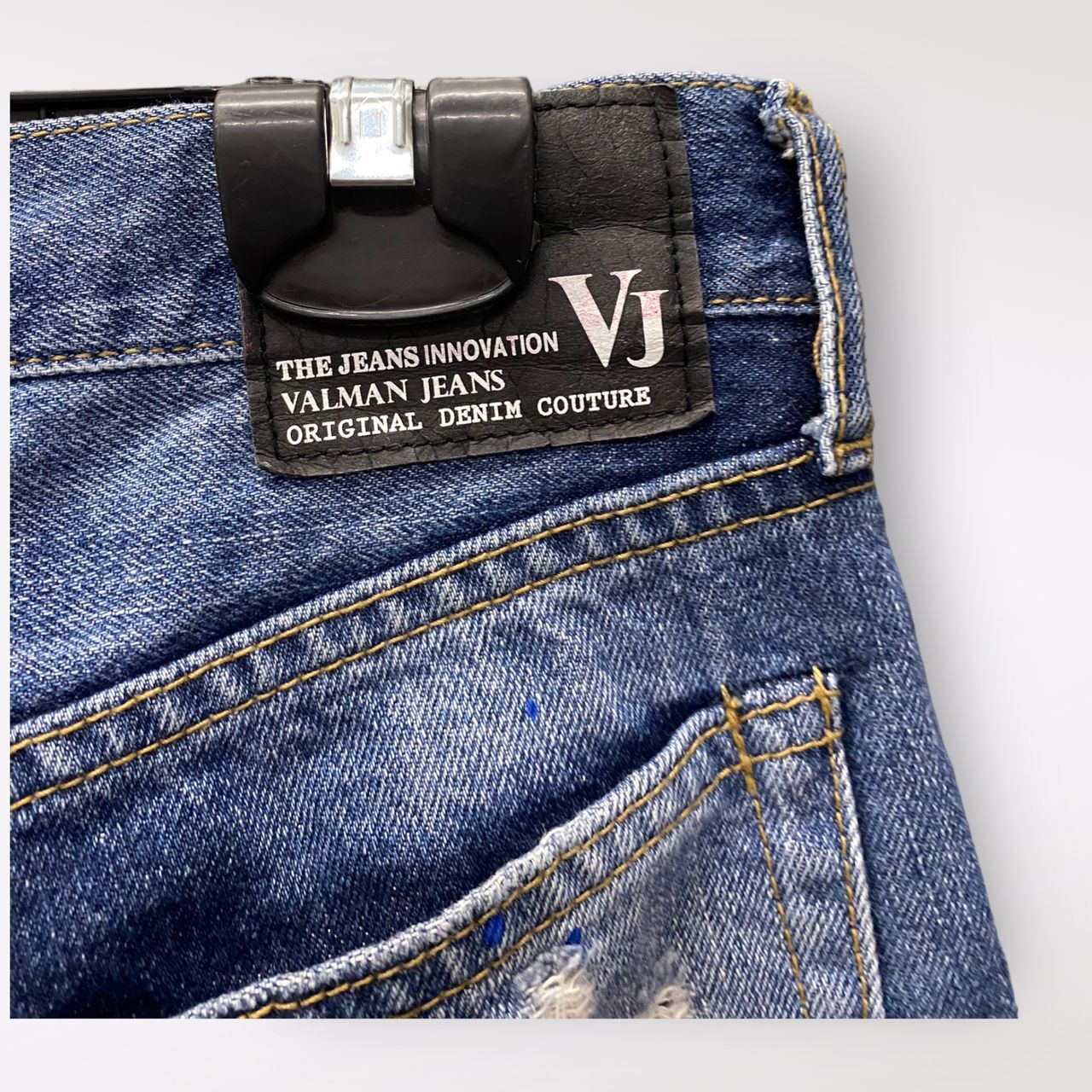 If Six Was Nine 💥BEST OFFER💥VALMAN JEANS DOT COLOUR RAPPER DENIM Size US 31 - 6 Thumbnail