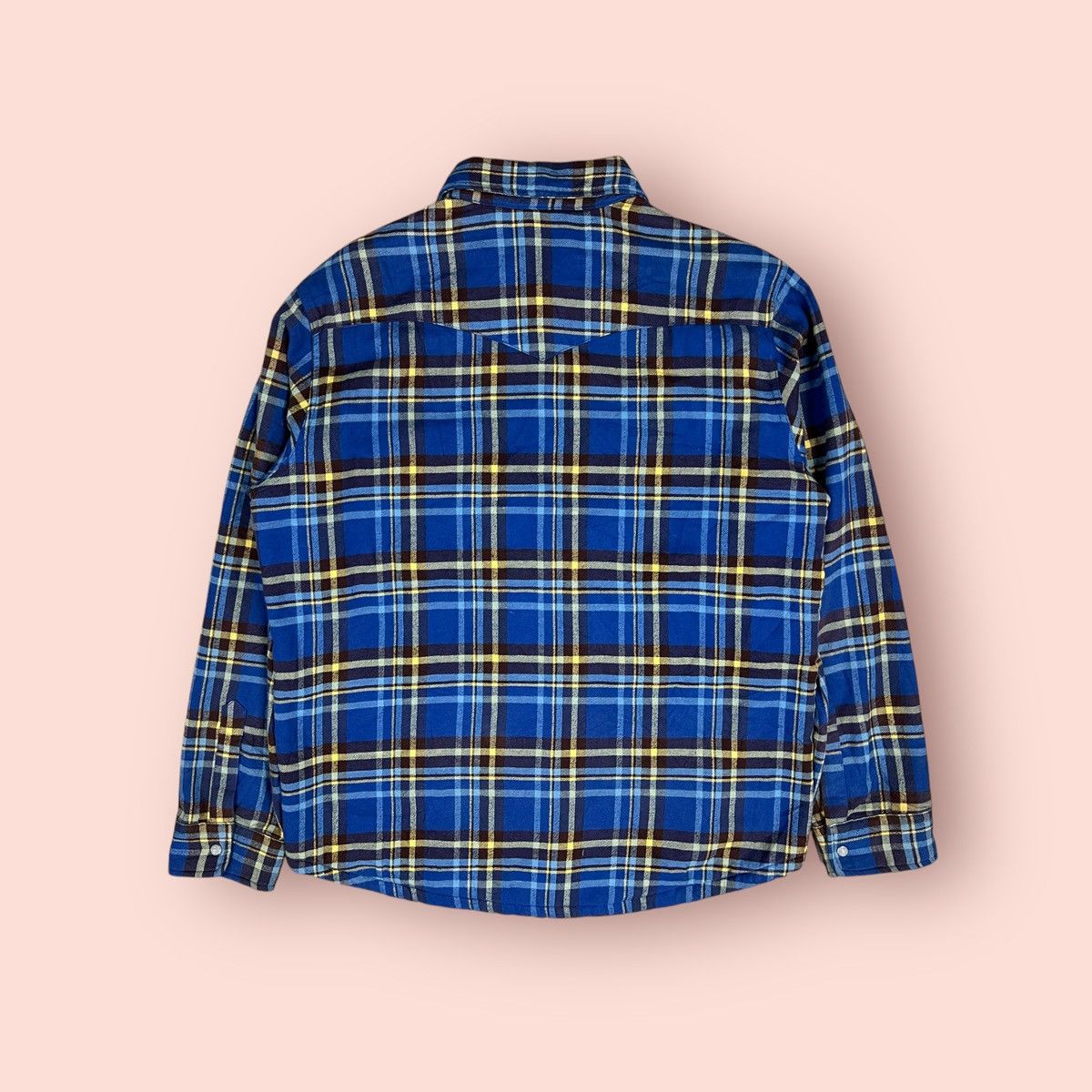 Flannel × Japanese Brand × Uniqlo VINTAGE UNIQLO WESTERN DESIGN DOUBLE CHEST POCKET FLANNEL Size US XL / EU 56 / 4 - 3 Thumbnail