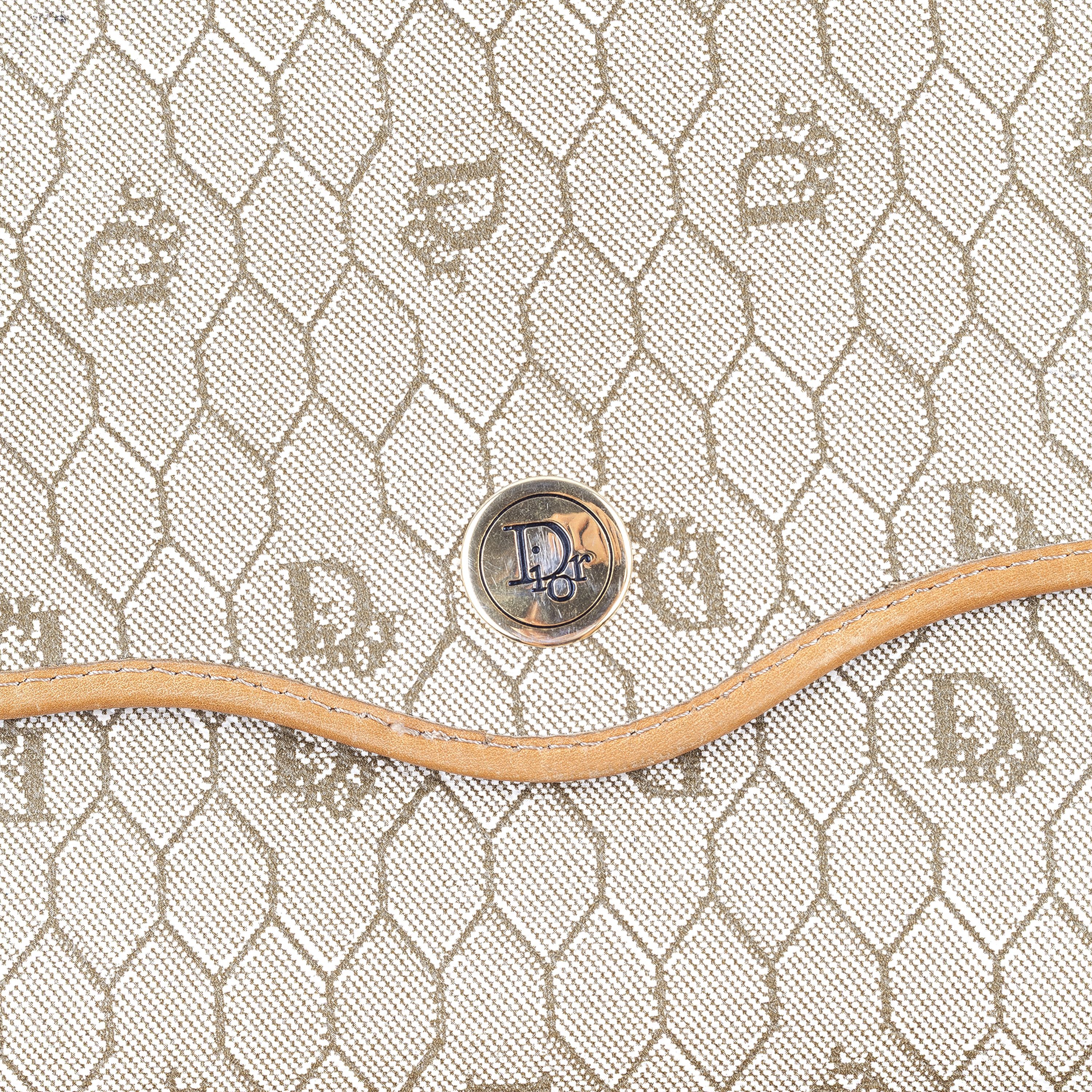 Dior Christian Dior Monogram Light Brown Leather Crossbody Bag Size ONE SIZE - 5 Thumbnail