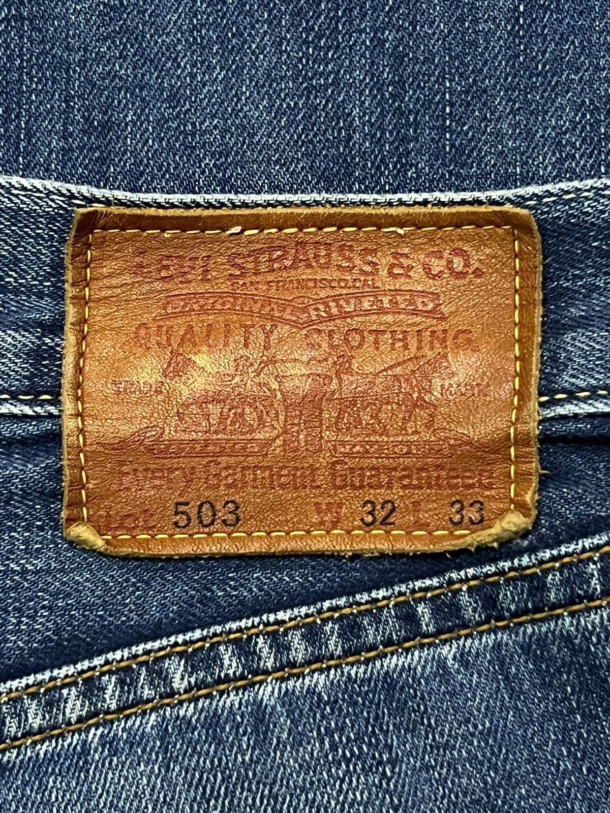 Levi's Baggy Vintage 06s Levi’s 503- Faded Wash, Distressed Denim Size US 33 - 12 Thumbnail