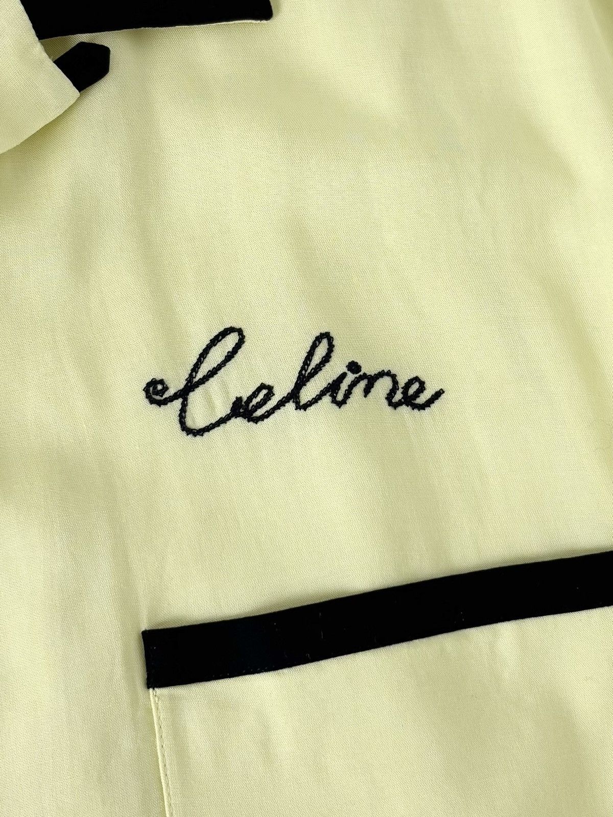 Celine × Hedi Slimane S/S 2023 Loose Bowling Shirt (SS23, Logo, Campaign) Size US L / EU 52-54 / 3 - 5 Thumbnail