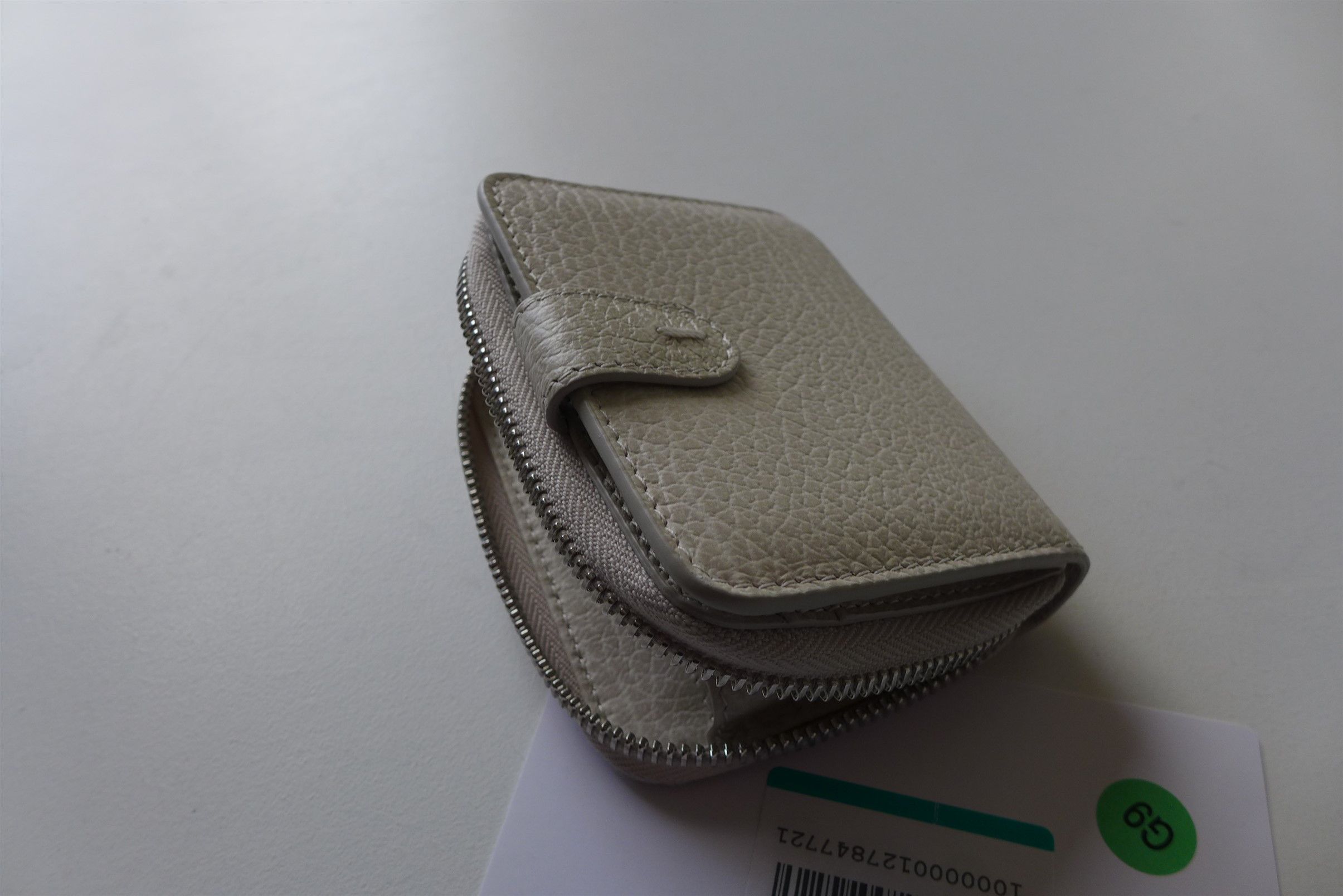 Maison Margiela Margiela Zip Wallet - Beige Calf Leather Size ONE SIZE - 3 Thumbnail