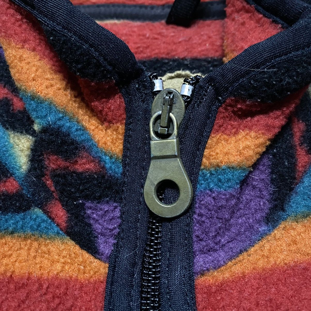 Woolrich Woolen Mills Rare‼️🔥Vintage Fleece Woolrich Half Zipper Nice Stripe Colour Size US L / EU 52-54 / 3 - 6 Thumbnail