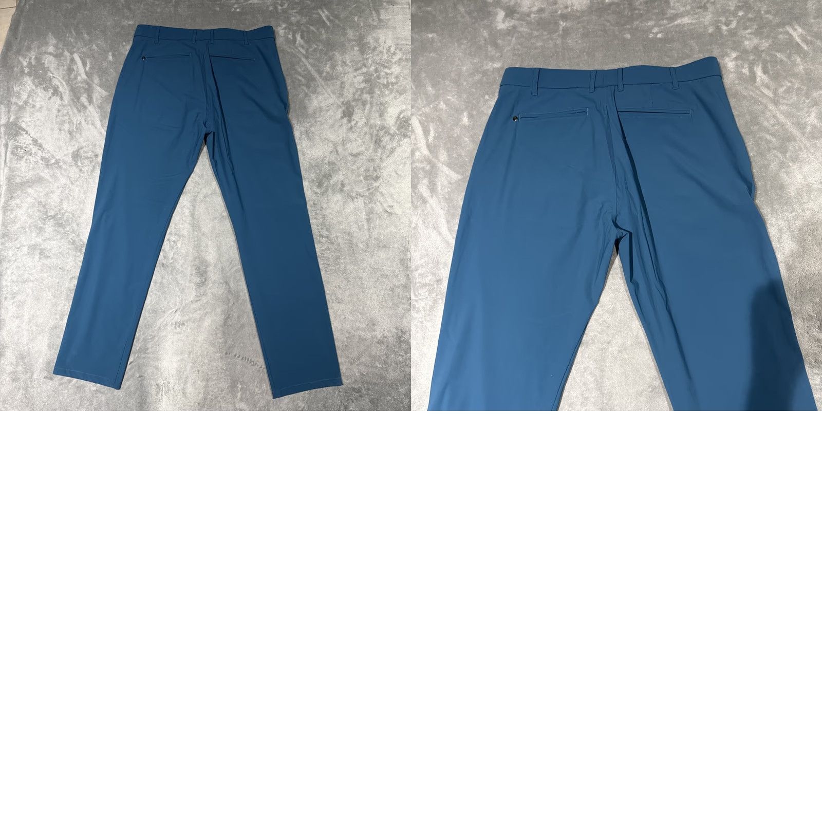 Vintage Greyson Montauk Trousers Pants Regular 36x32 Teal Green Chino Stretch Pockets Belt Loops Flat Front Classic Outdoor Golf Mens Size US 36 / EU 52 - 8 Thumbnail