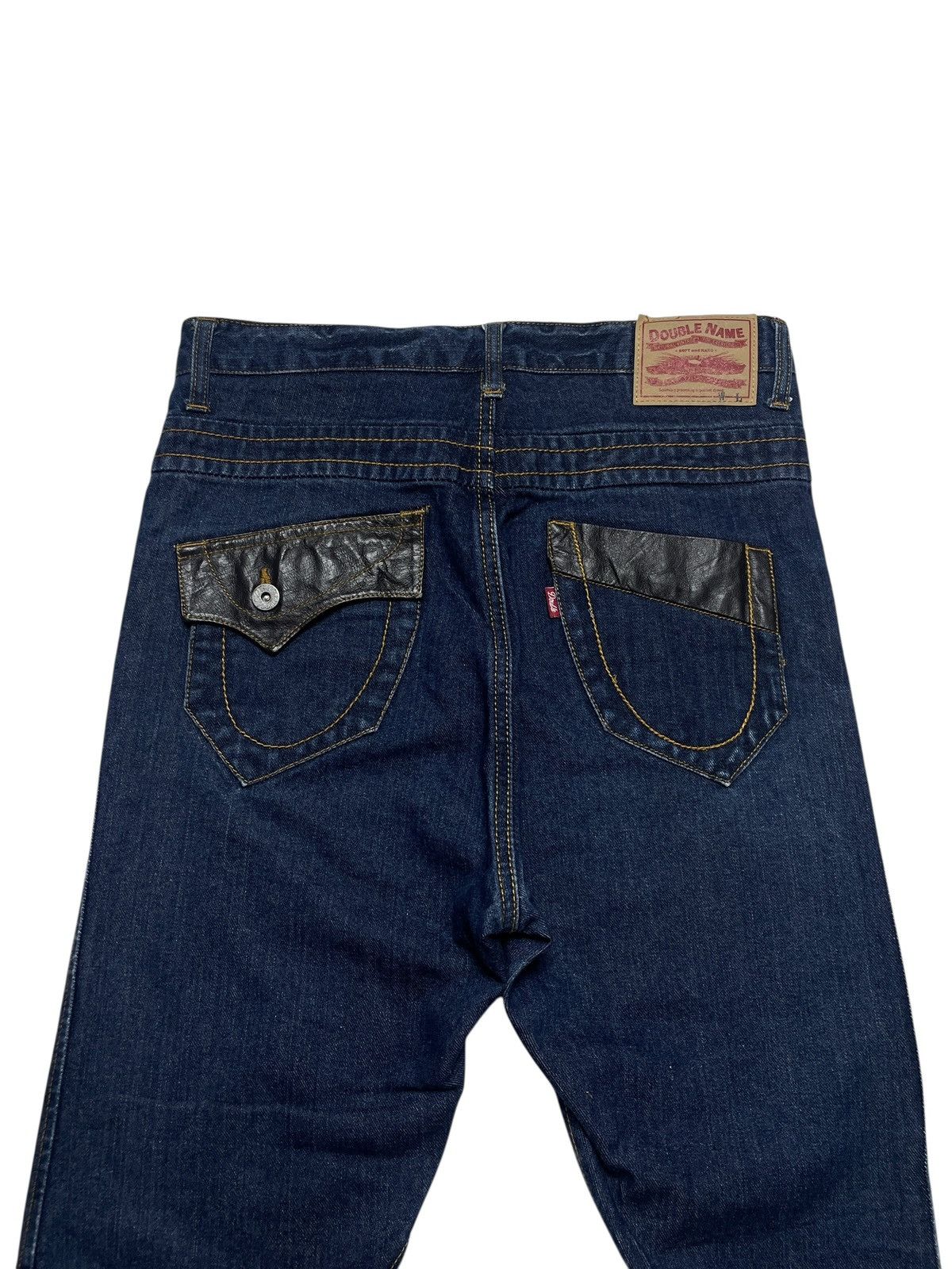 Tornado Mart 2000’s Double Name - Curve W/ Leather Pocket Pants Size US 30 / EU 46 - 15 Thumbnail