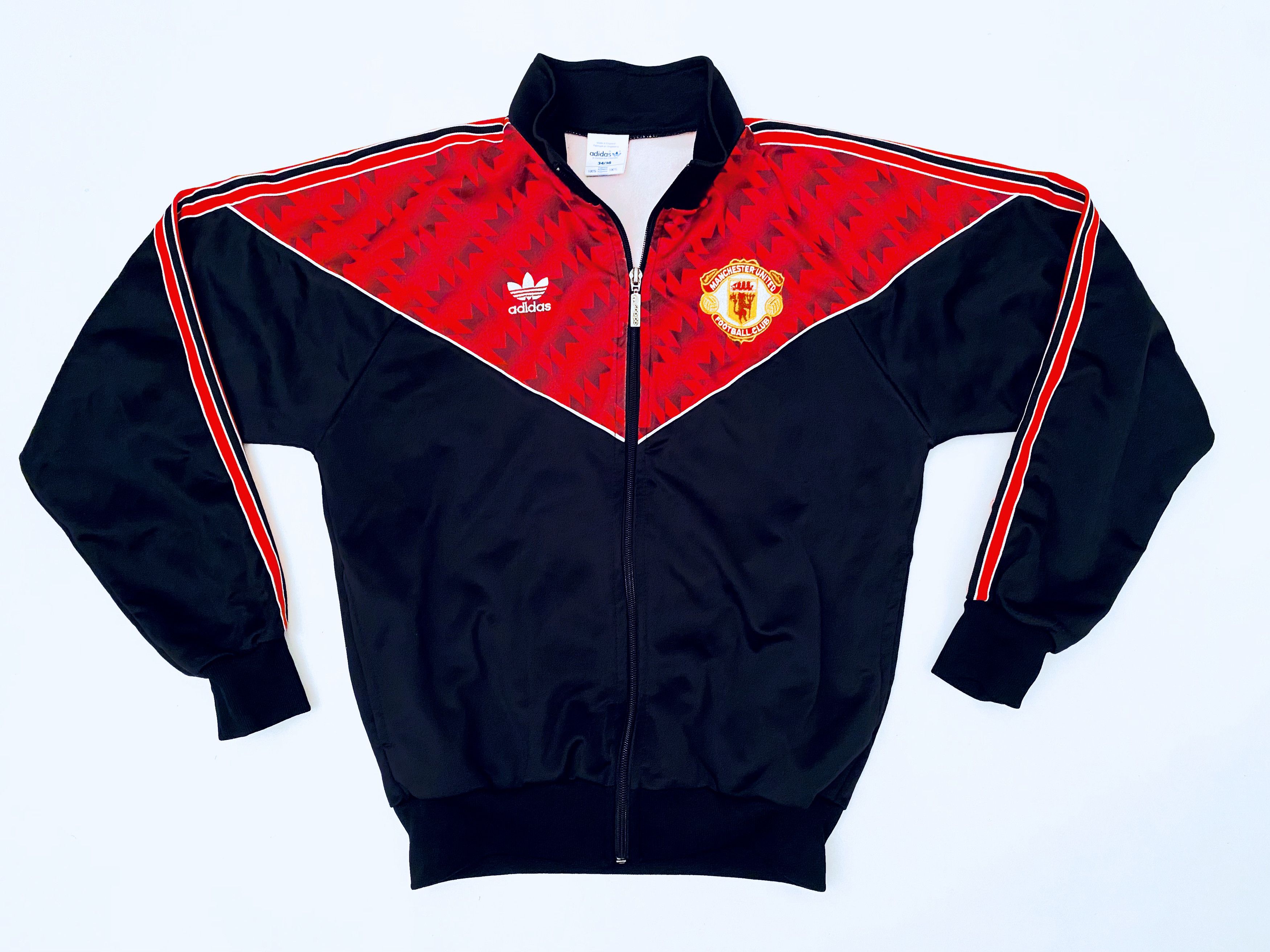 Adidas Manchester United Track / Training Jacket 1990 1992 Size US S / EU 44-46 / 1 - 3 Thumbnail