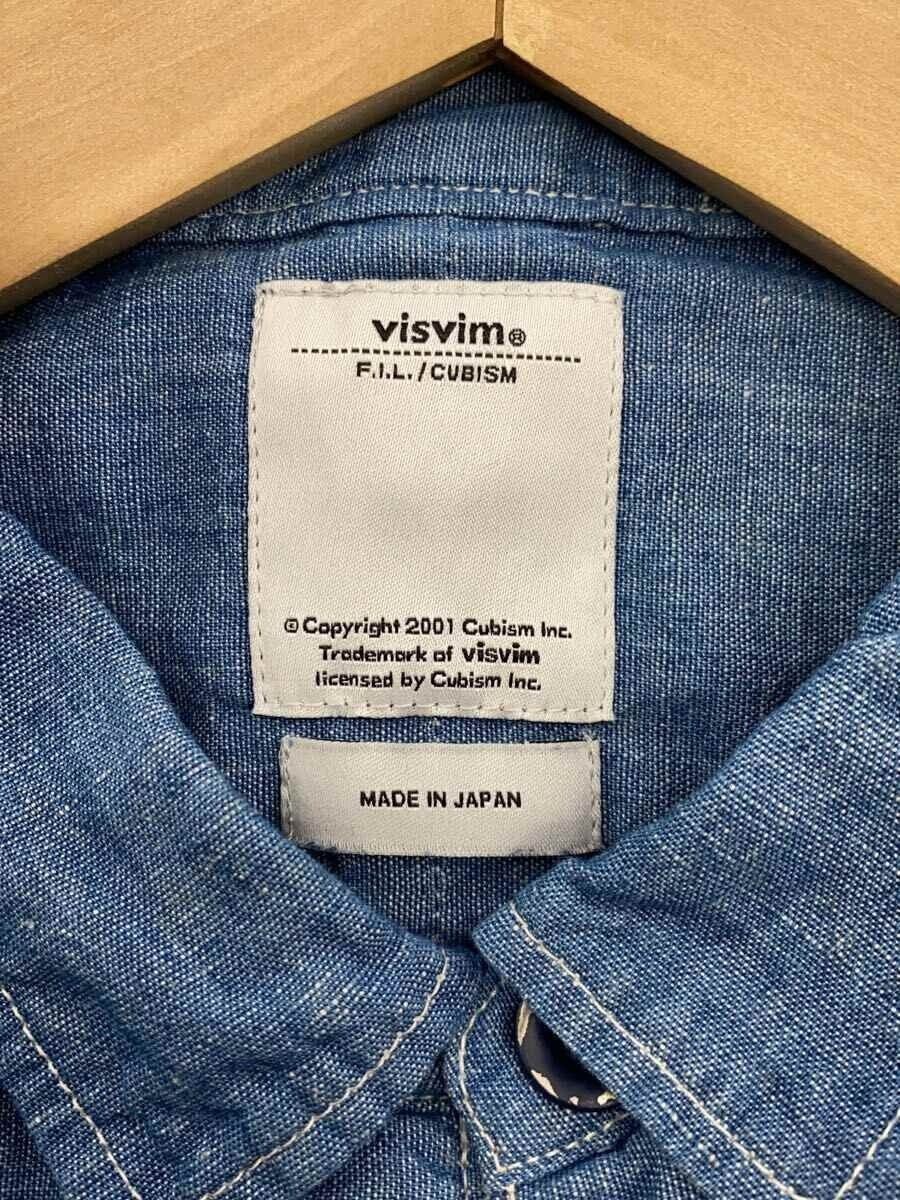 Visvim VISVIM 14AW KERCHIEF BORDER TUNIC CHAMBRAY SHIRT Size US L / EU 52-54 / 3 - 5 Thumbnail
