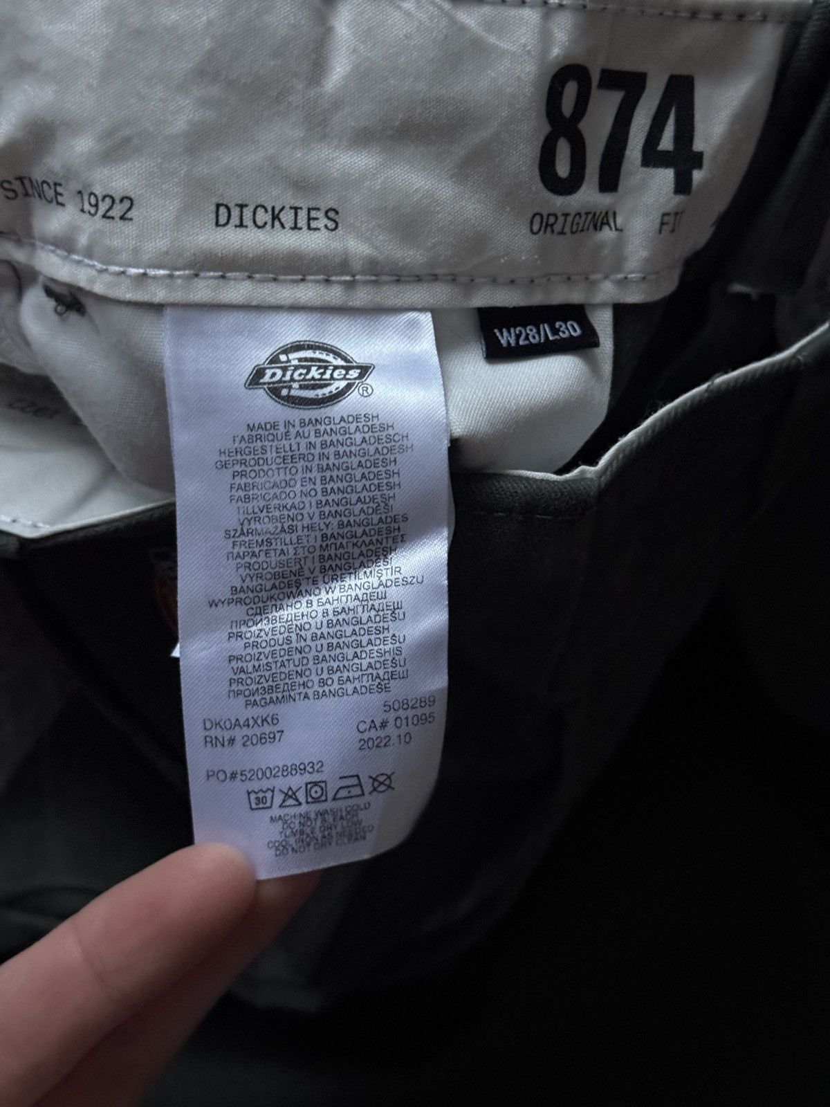 Dickies × Vintage Dickies 28/30 874 original fit pant trouser chino workwear Size 25" / US 0 / IT 36 - 10 Thumbnail