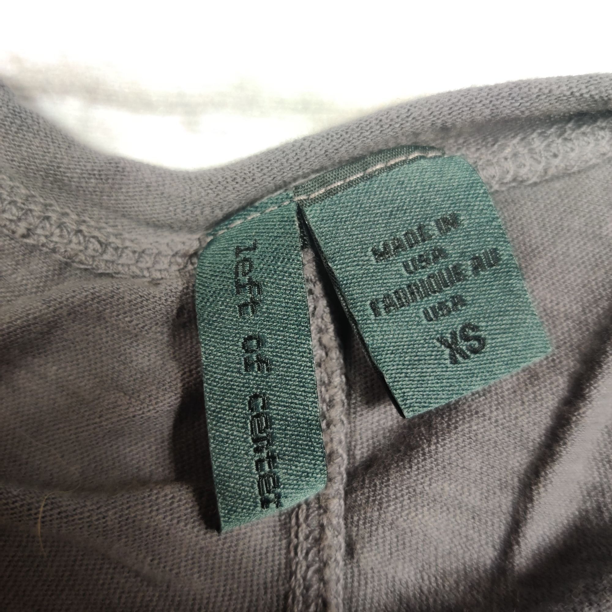 Other Left of Center XS Gray V-Neck Tee USA Made Anthropologie Poc Size XS / US 0-2 / IT 36-38 - 6 Thumbnail