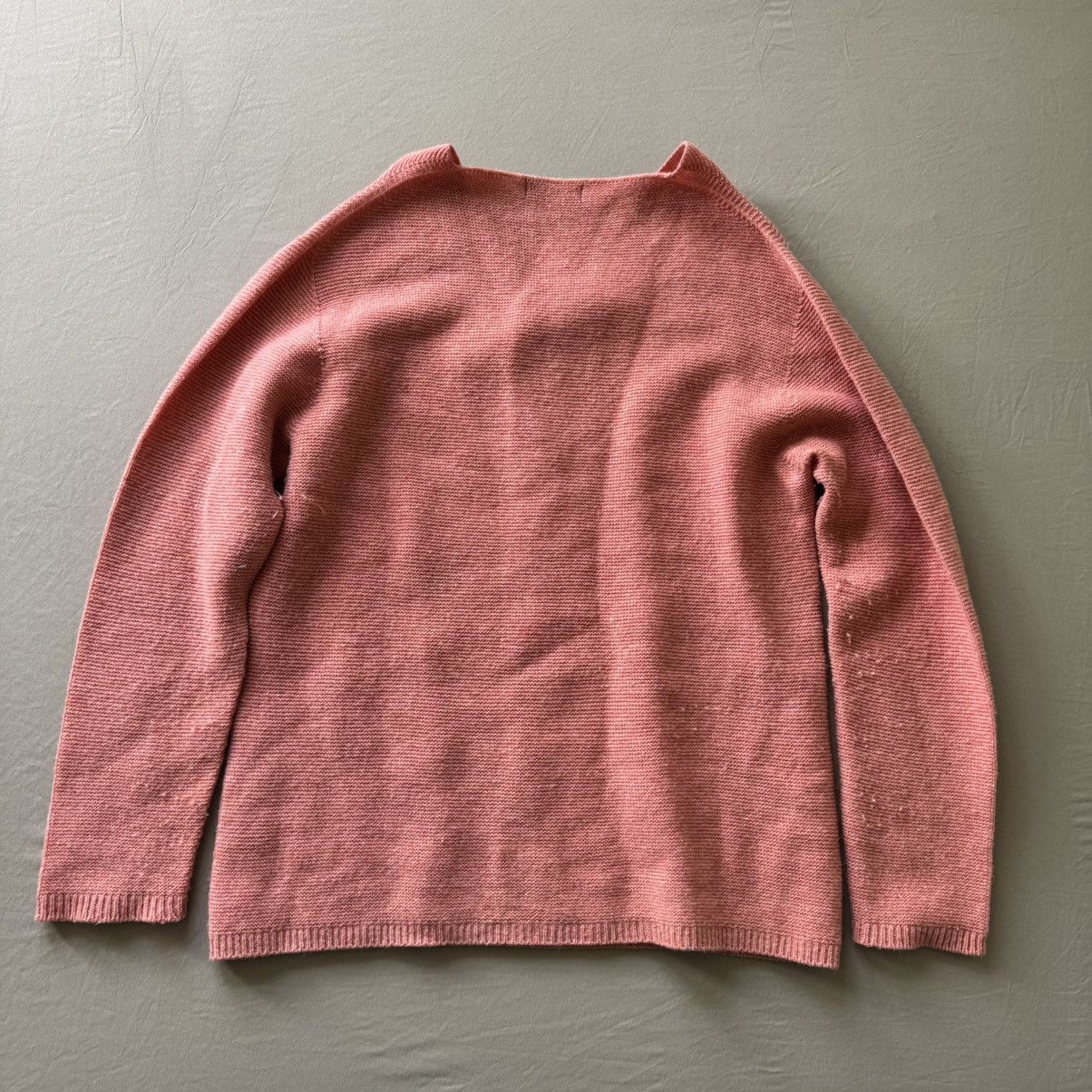 Other Italian Collection Garter-Stitch V-Neck Sweater Size XL / US 12-14 / IT 48-50 - 7 Thumbnail
