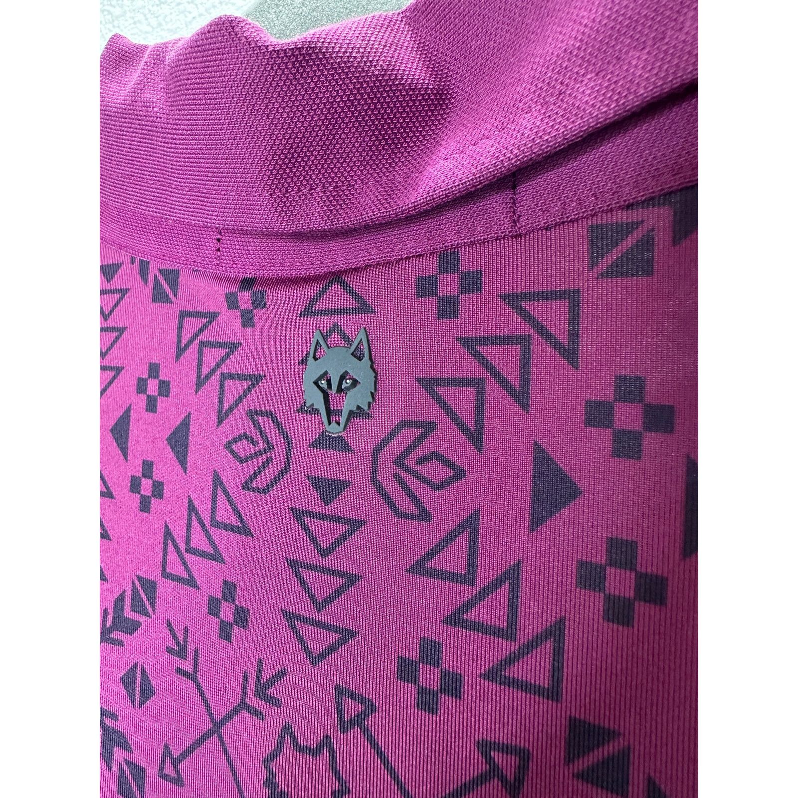 Other Greyson Men's Purple Performance Geometric Design Polo L Size US L / EU 52-54 / 3 - 7 Thumbnail