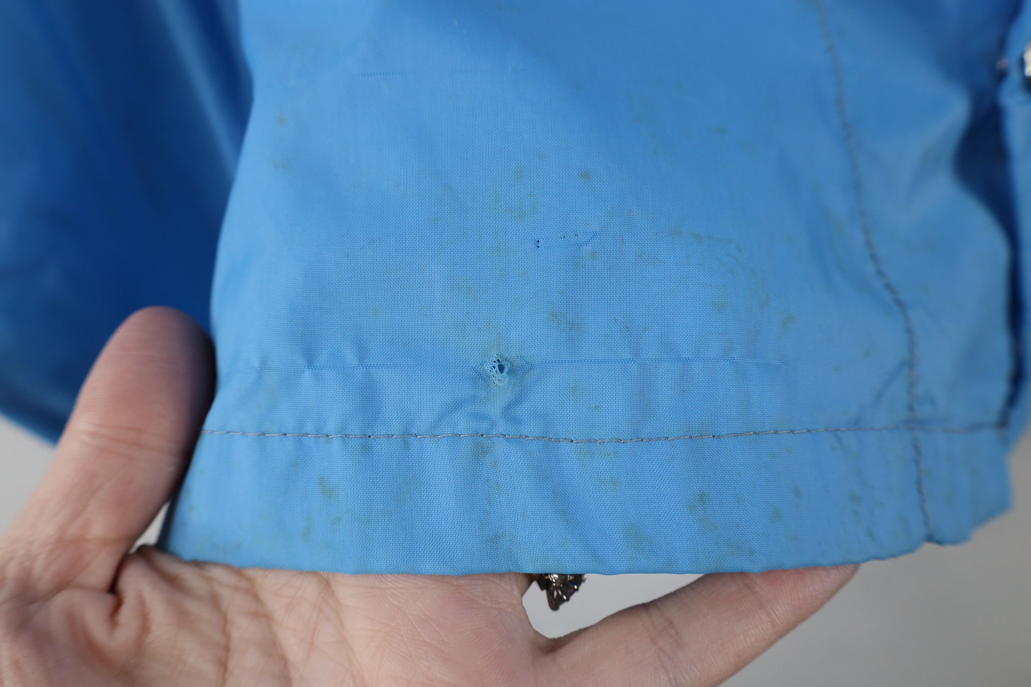 Vintage Vintage 70s Streetwear Satin Coach Coaches Jacket Blue USA Size US L / EU 52-54 / 3 - 8 Thumbnail