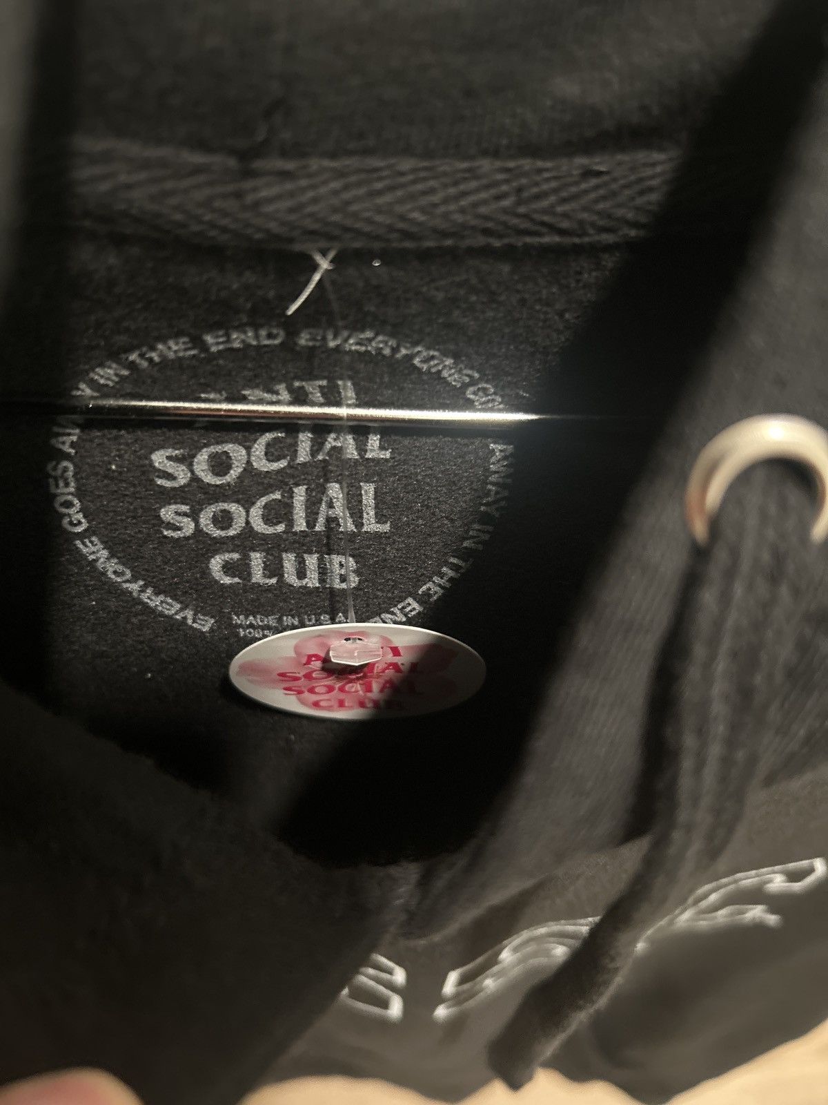 Anti Social Social Club ASSC Logo Hoodie Black Medium Size US M / EU 48-50 / 2 - 3 Thumbnail
