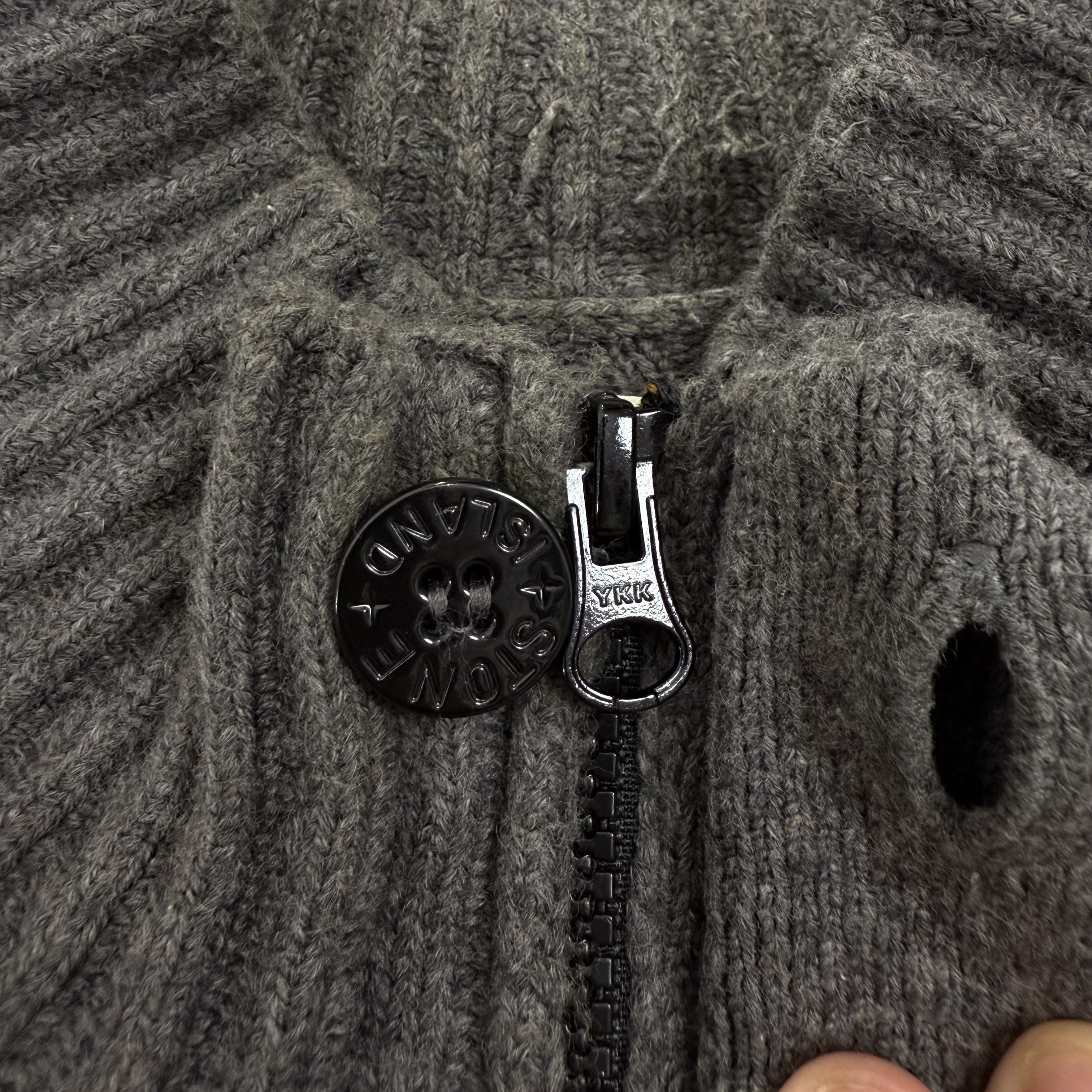 Stone Island Stone Island Wool Half Zip Button Grey Knit Sweater Size US XL / EU 56 / 4 - 11 Thumbnail