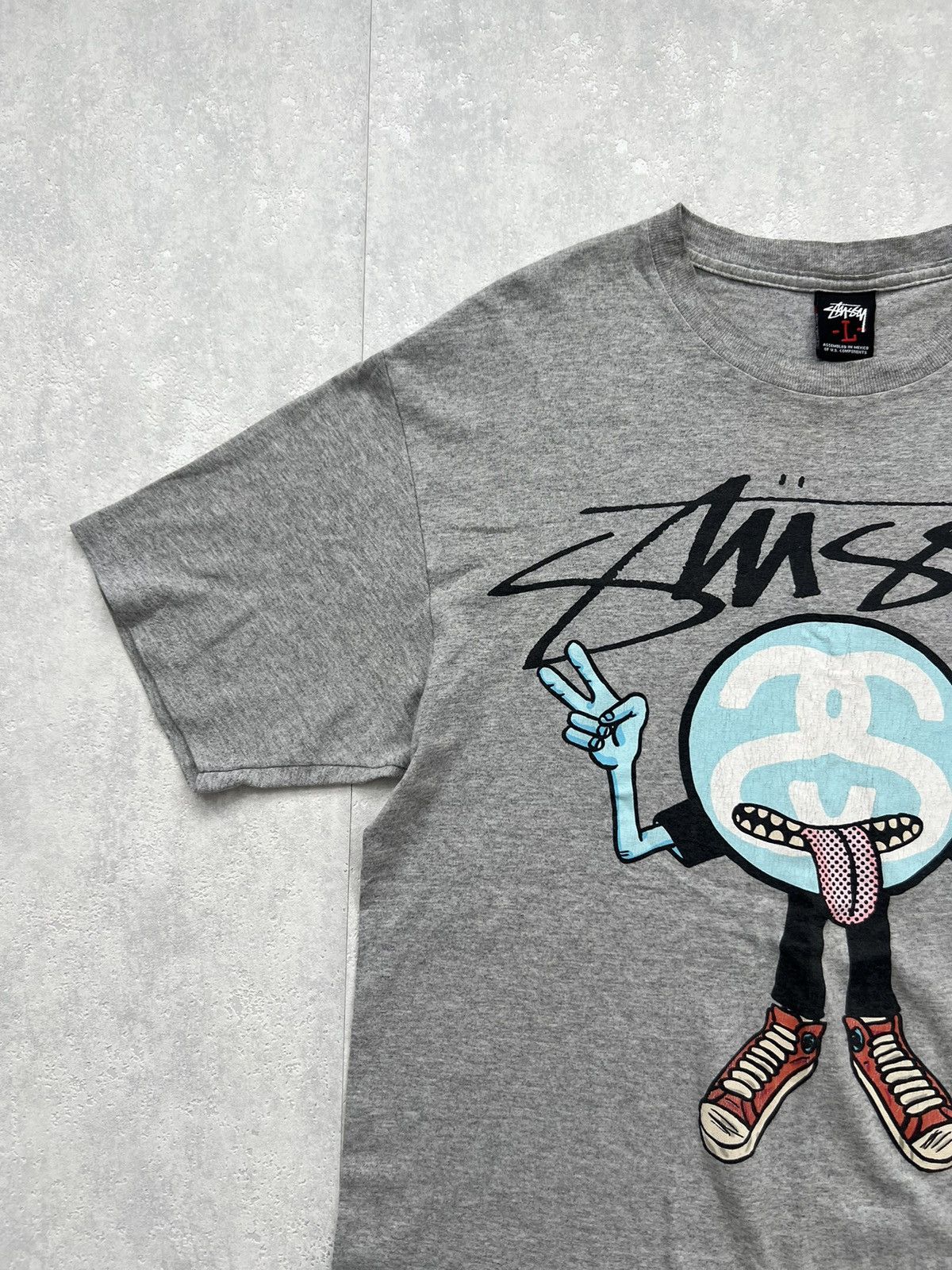 Stussy 00’s STUSSY ONE WORLD ONE LOVE GUY RARE RETRO Y2K TEE Size US L / EU 52-54 / 3 - 3 Thumbnail