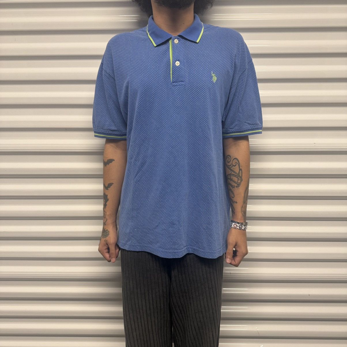 Polo Ralph Lauren Y2K/2000s Grunge Polo Essential Streetwear Skater Polo Tee! Size US XL / EU 56 / 4 - 1 Thumbnail