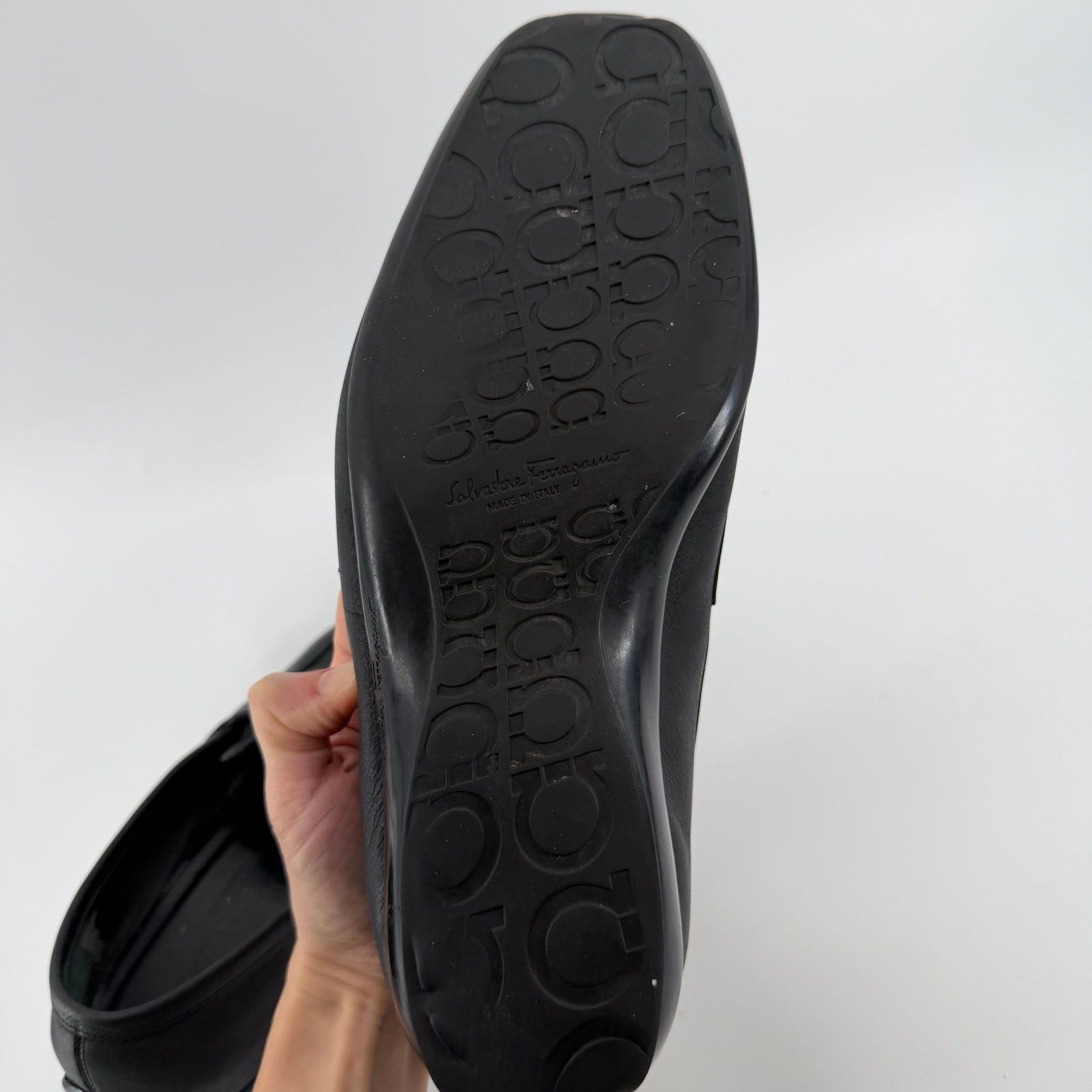 Salvatore Ferragamo Salvatore Ferragamo Men Size 9.5 Black Leather Horsebit Loa Size US 9.5 / EU 42-43 - 6 Thumbnail