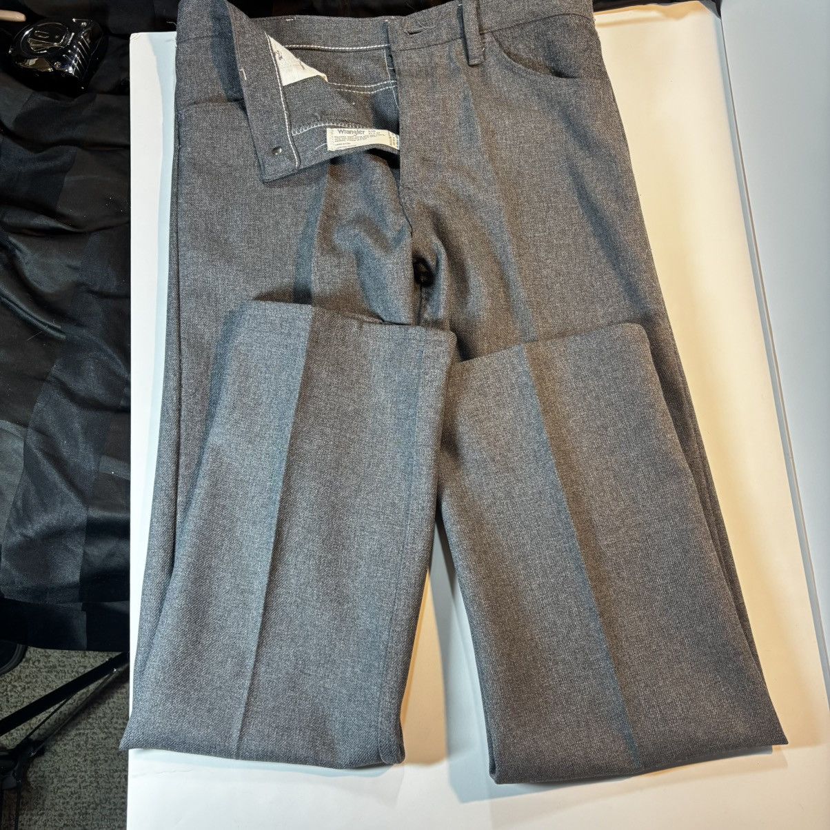 Wrangler Wrangler Made in USA Gray Trousers (32x32) Size US 32 / EU 48 - 5 Thumbnail