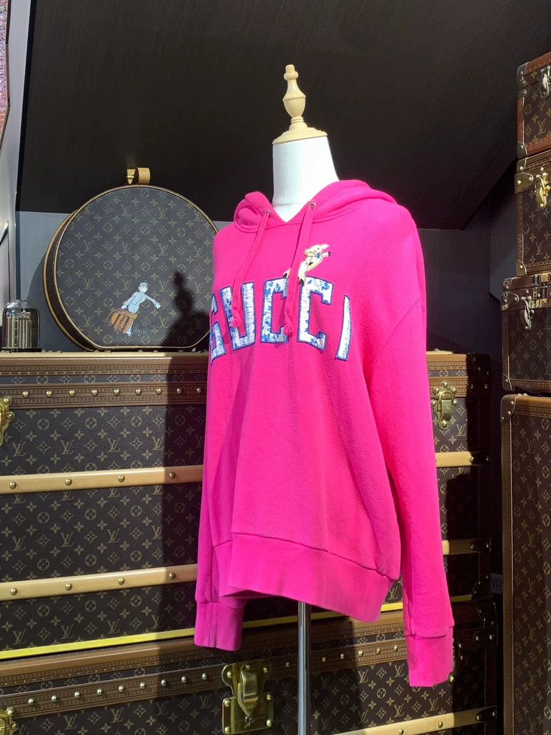 Gucci Gucci Pink Lettered Hoodie Size US S / EU 44-46 / 1 - 1 Thumbnail