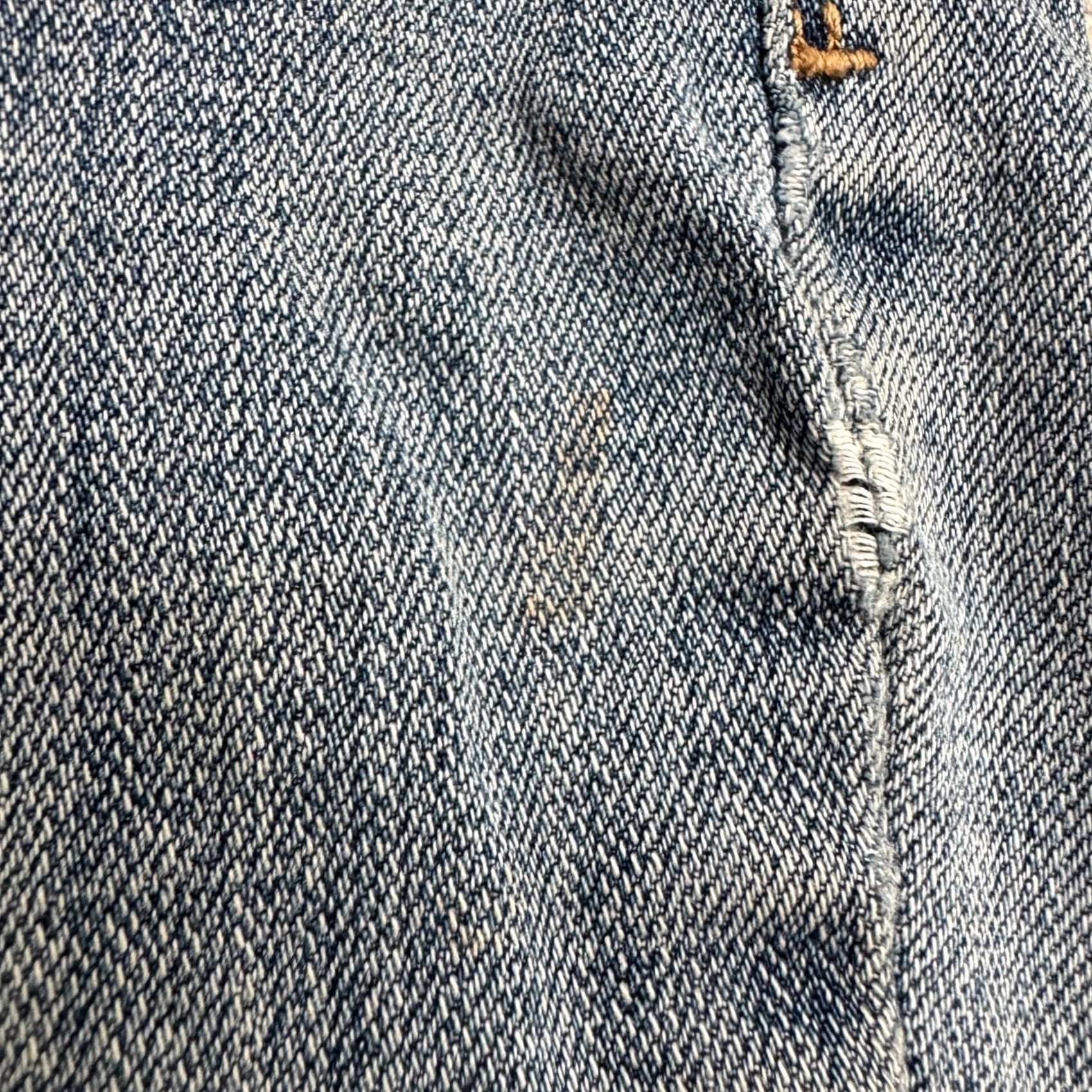 Levi's Levi's 505 Jeans Mens 38x27 Denim Straight Blue Medium Wash Cotton 5-Pocket Regular Size US 38 / EU 54 - 4 Thumbnail